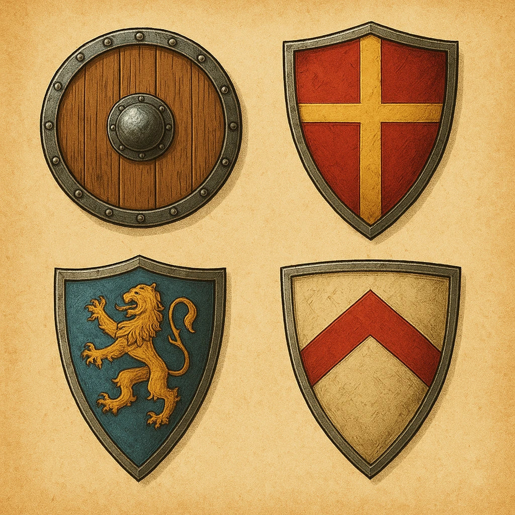 Escudos. Tienda Medieval