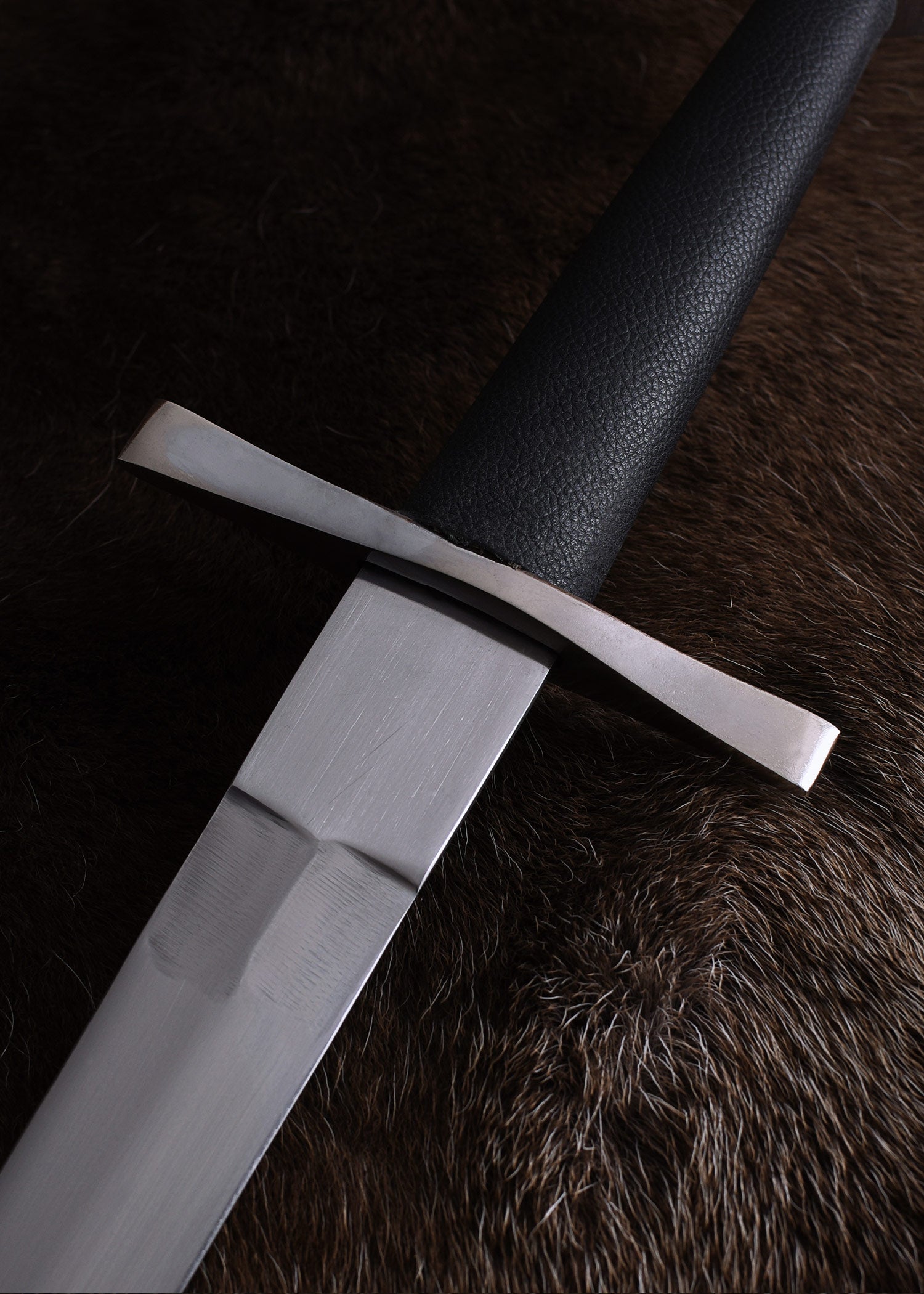 Imagen única de: Espada Medieval De Una Mano Con Pomo De Disco, Acero , Categoría-C