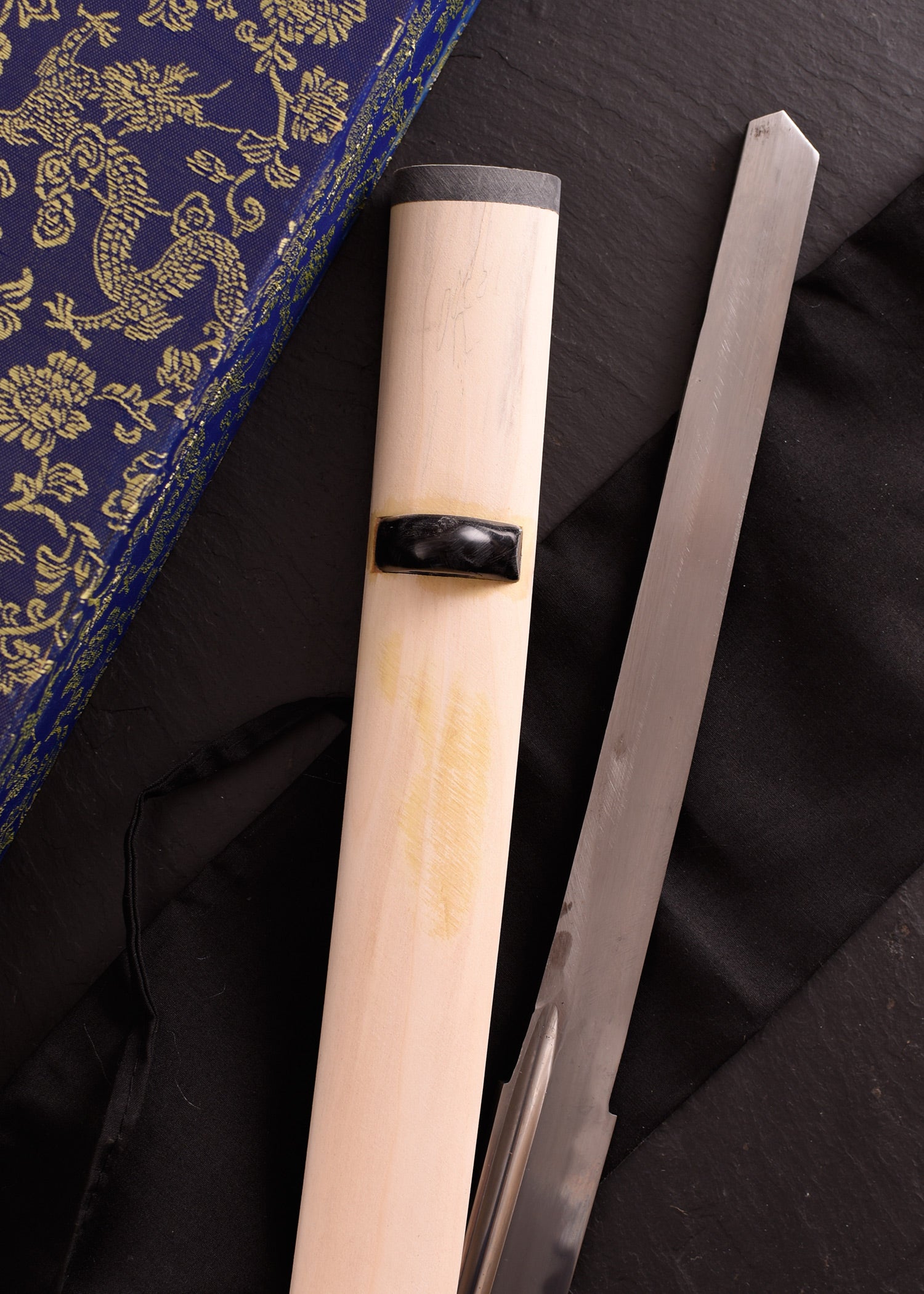 Imagen única de: Hoja De Katana Práctica John Lee, Con Funda De Madera