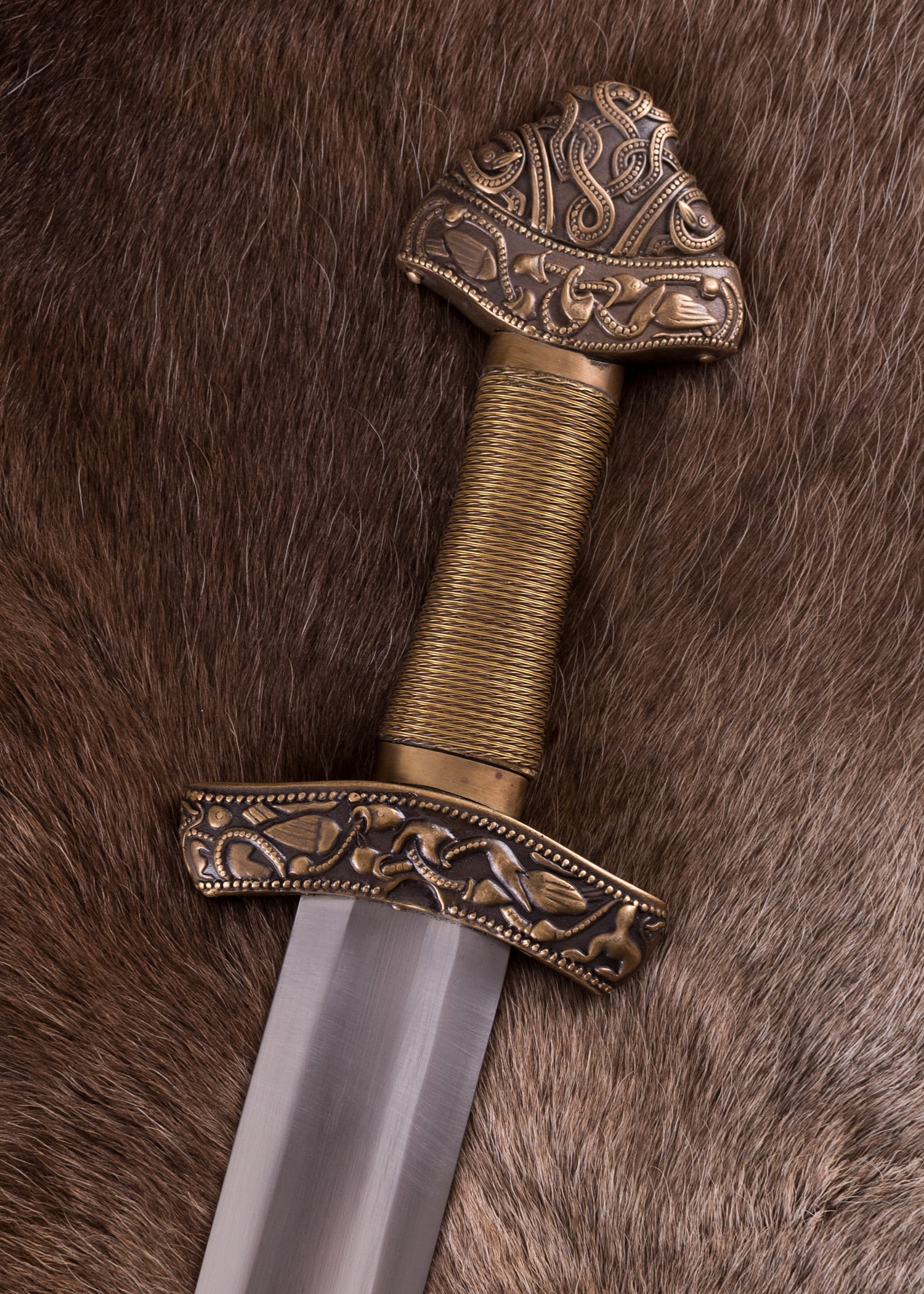 Imagen única de: Espada Vikinga De Dybäck Con Vaina, Hoja De Acero Al Carbono Endurecido