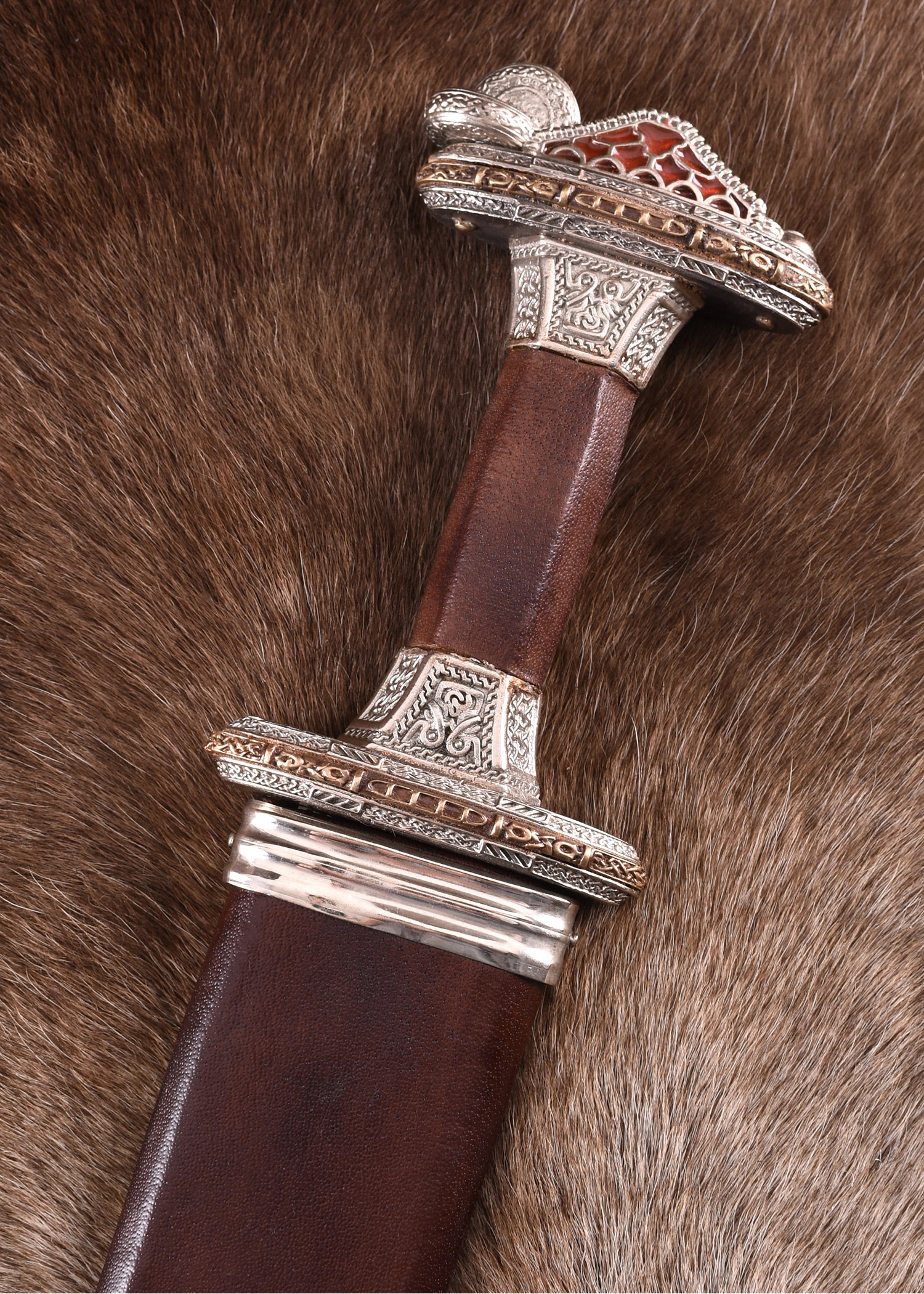 Imagen única de: Espada Vendelzeit Con Vaina, Empuñadura De Latón, Estañada