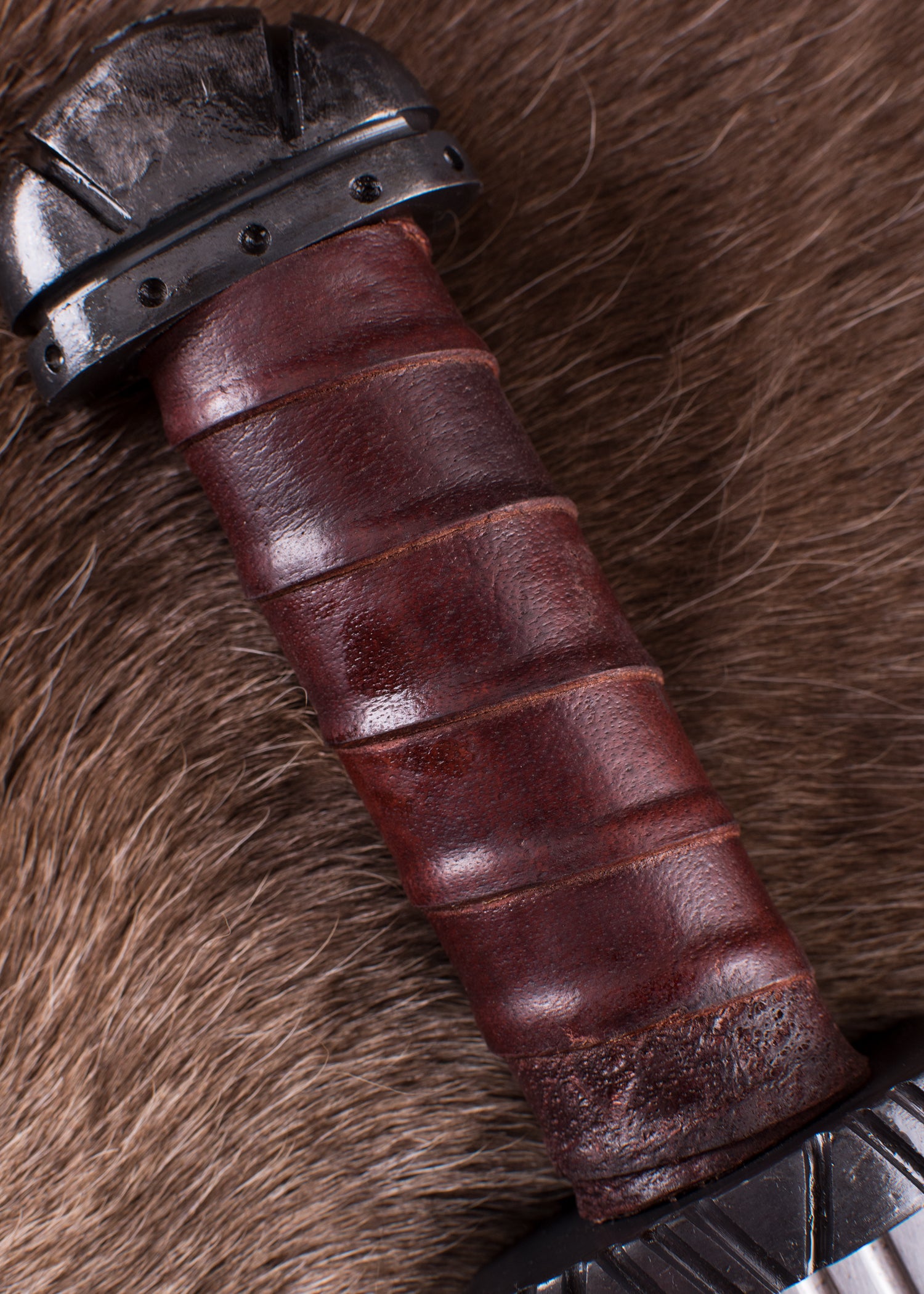 Imagen única de: Sax (Seax) Largo Vikingo Con Mango De Cuero