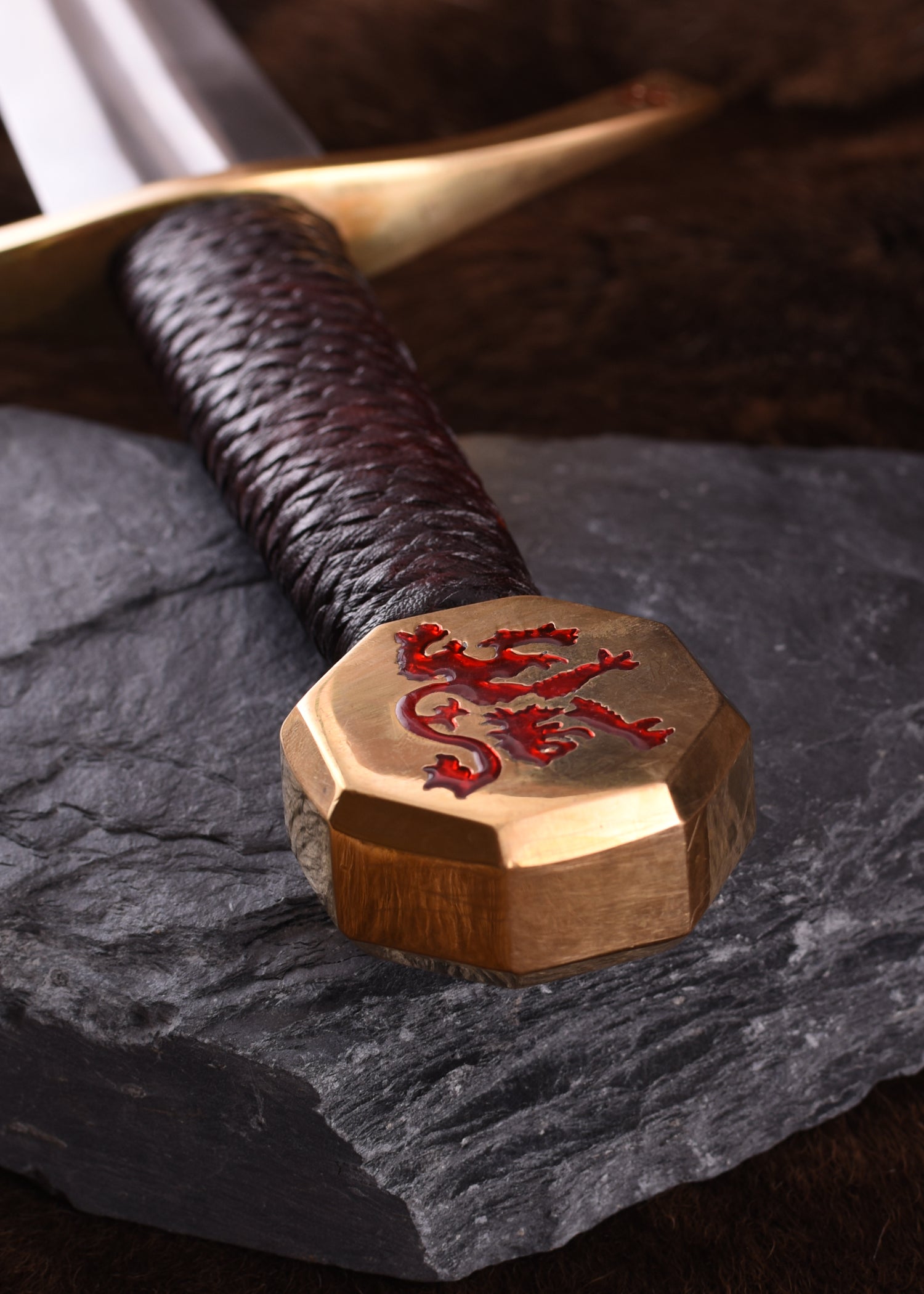 Imagen única de: Espada Bruce, Espada Medieval De Una Mano Con Vaina , Categoría-C