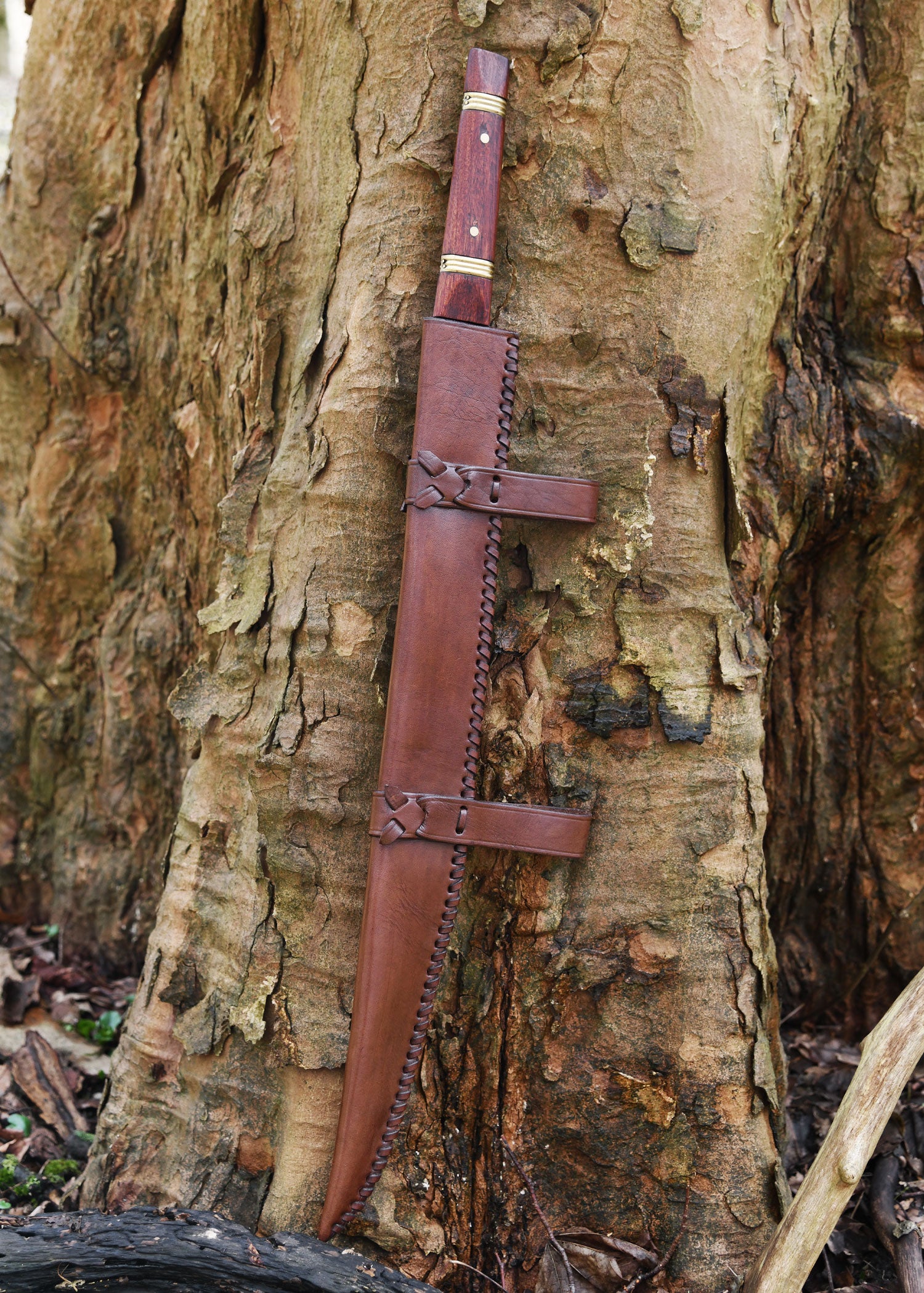 Imagen única de: Sax (Seax) De Beagnoth Con Funda De Cuero