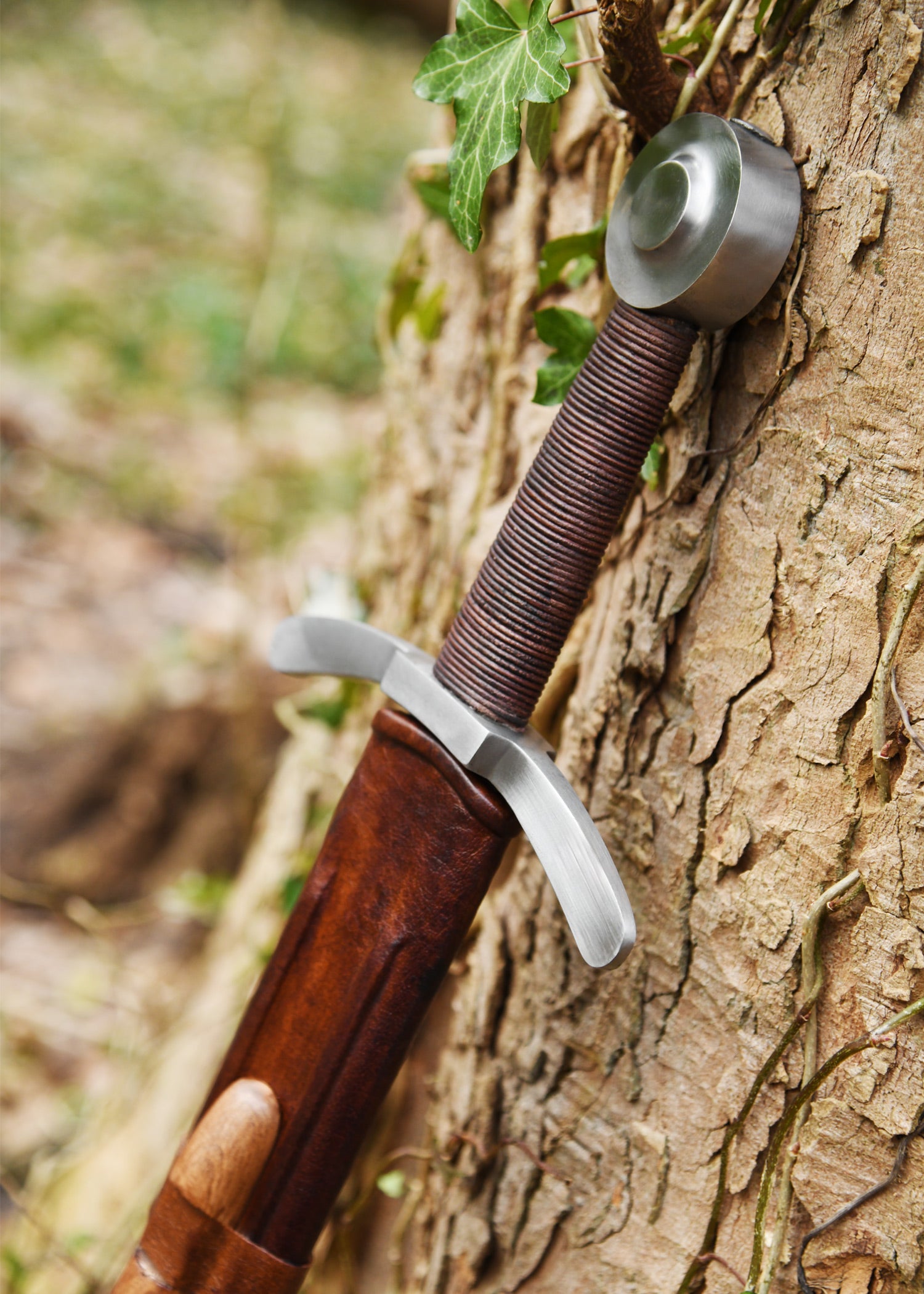 Espada Con Pomo De Disco Cruzado Con Vaina, Lucha De Espectáculo, Categoría-B en Tienda Medieval.