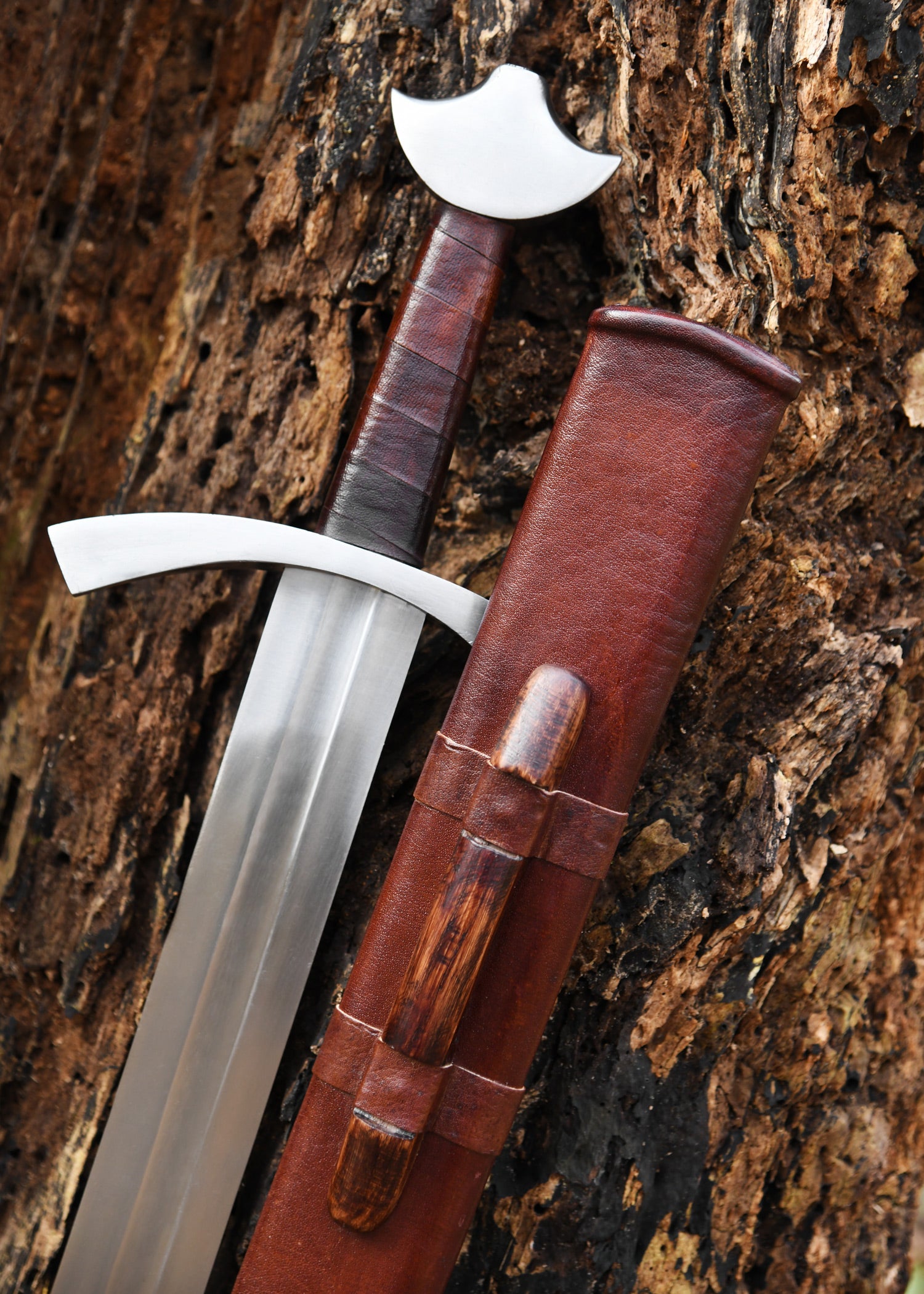 Imagen única de: Espada De Caballero De La Alta Edad Media Con Vaina, Lucha De Espectáculo, Categoría-C