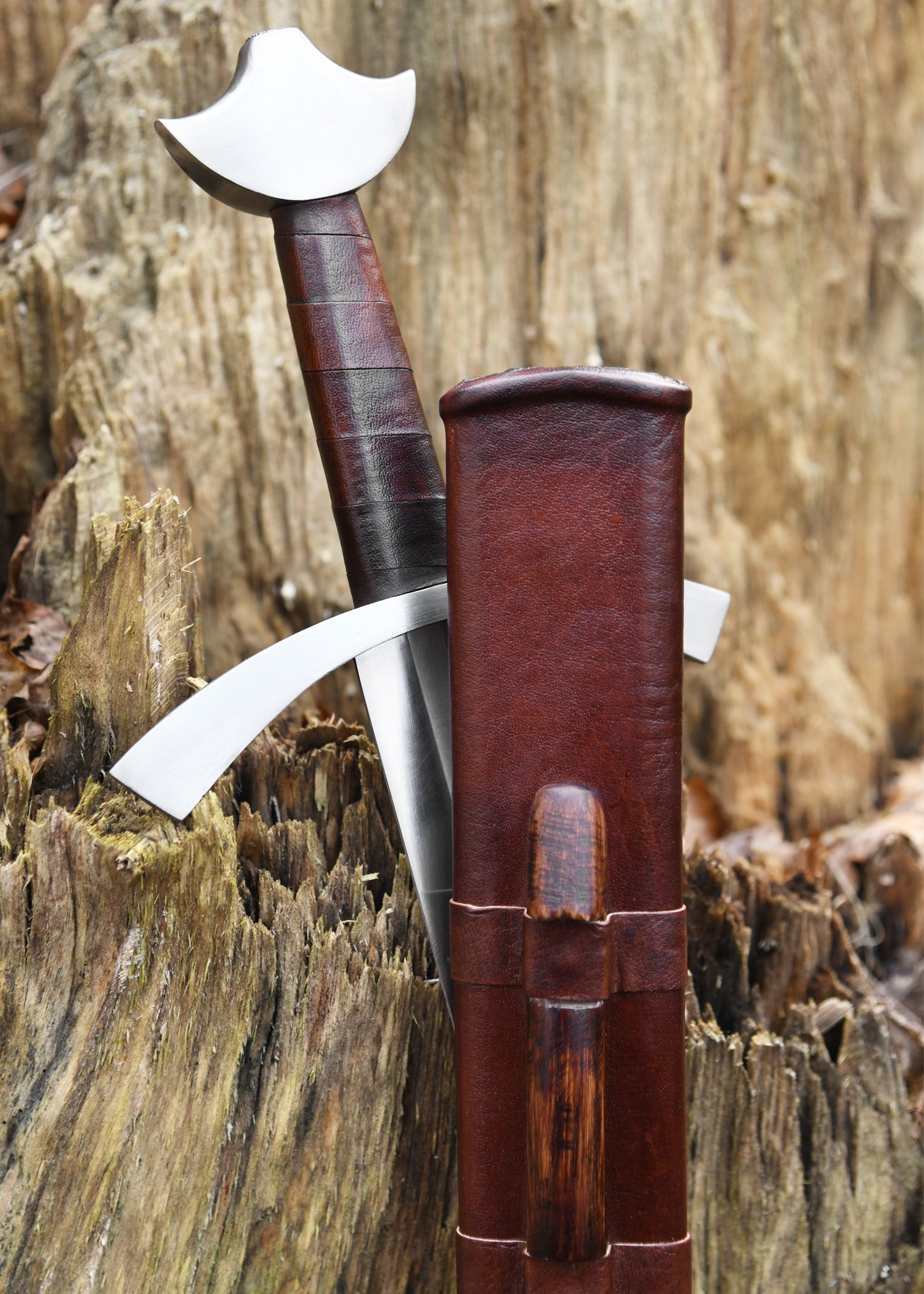 Imagen única de: Espada De Caballero De La Alta Edad Media Con Vaina, Lucha De Espectáculo, Categoría-C