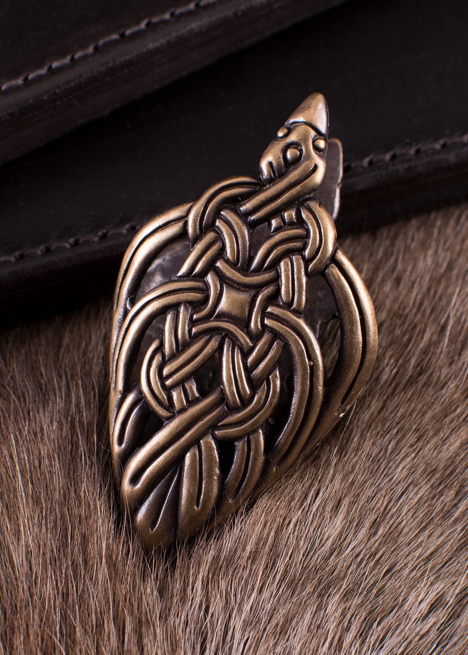 Imagen única de: Placa De Colocación Para Vaina De Espada Vikinga, Latón Con Acabado Antiguo