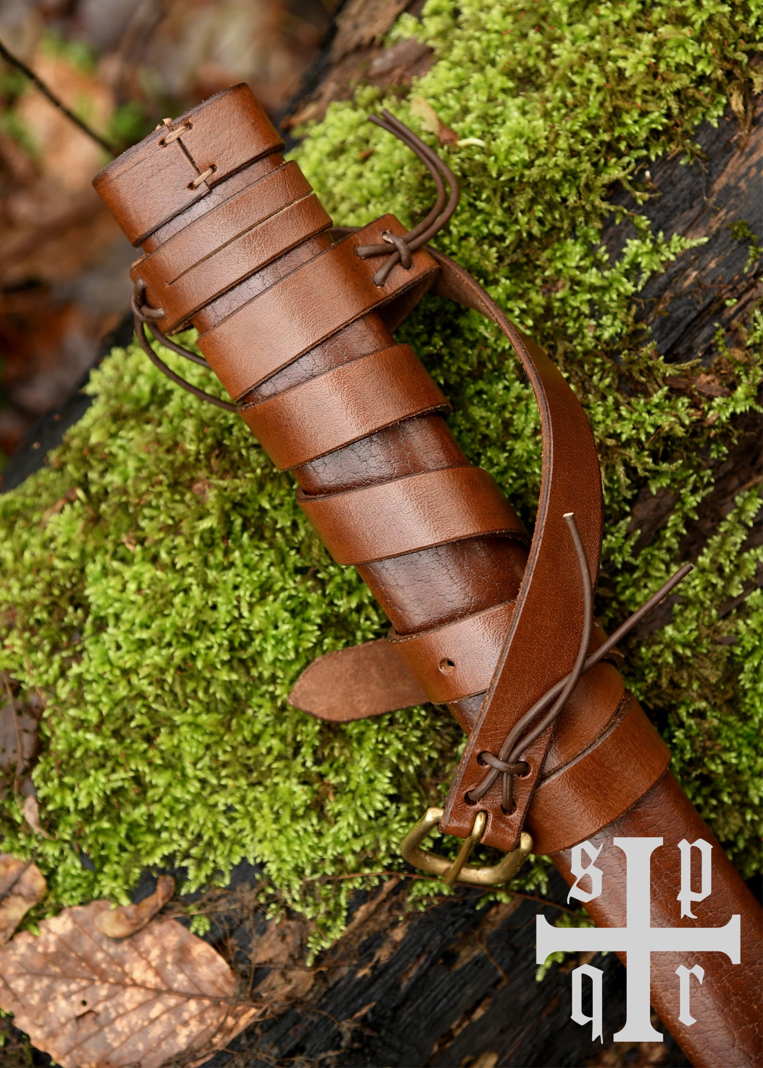 Imagen única de: Funda De Espada Medieval De Cuero Con Cinturón.