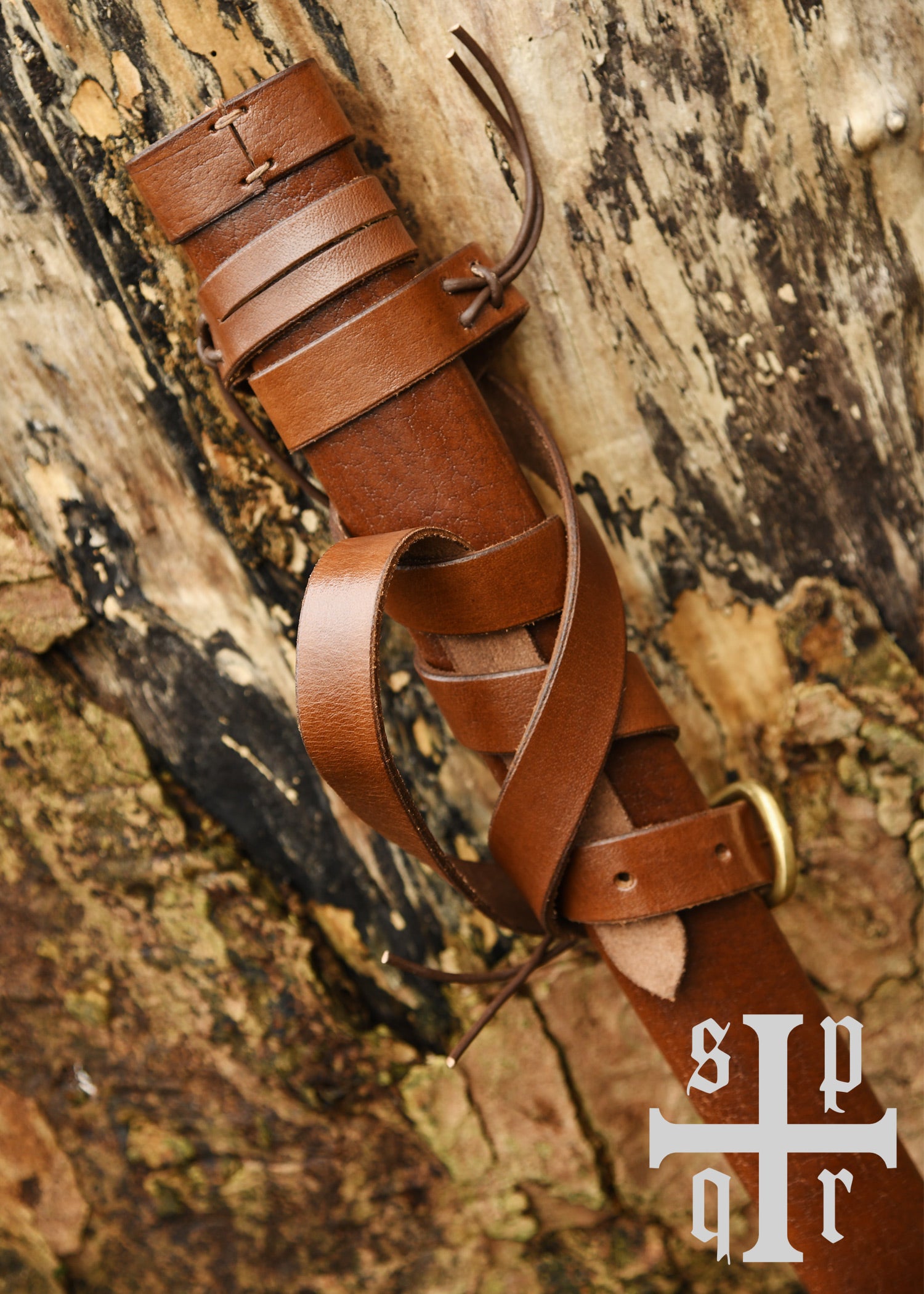 Imagen única de: Funda De Espada Medieval De Cuero Con Cinturón.