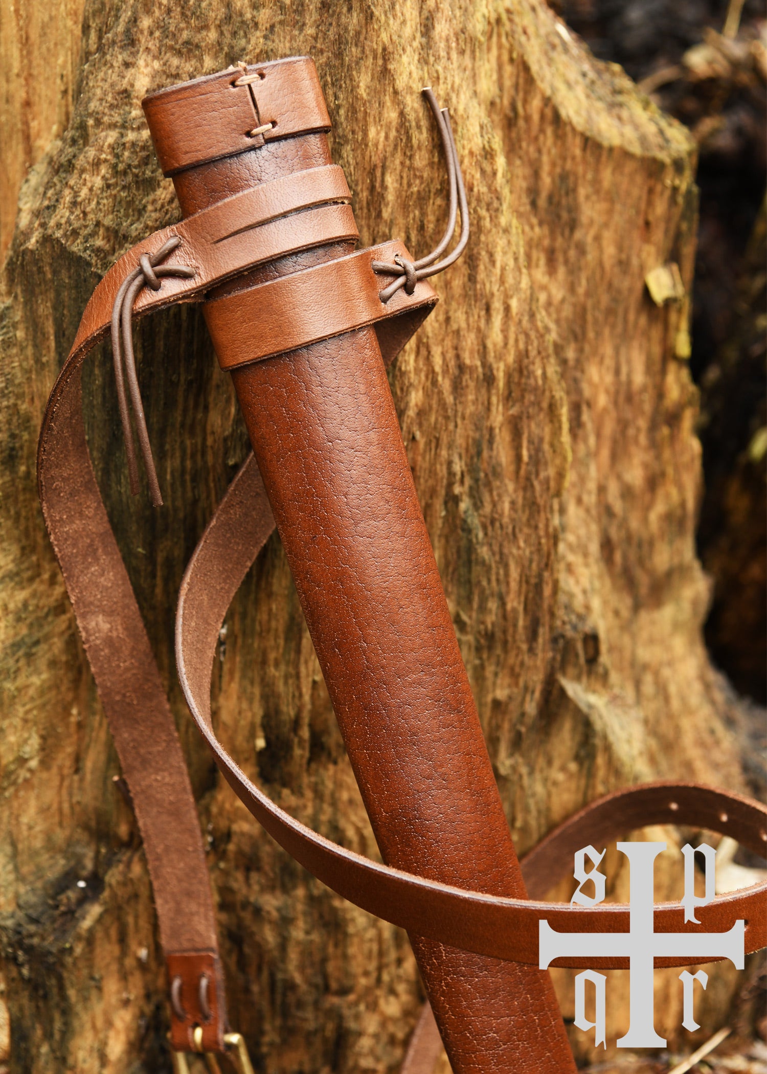 Imagen única de: Funda De Espada Medieval De Cuero Con Cinturón.