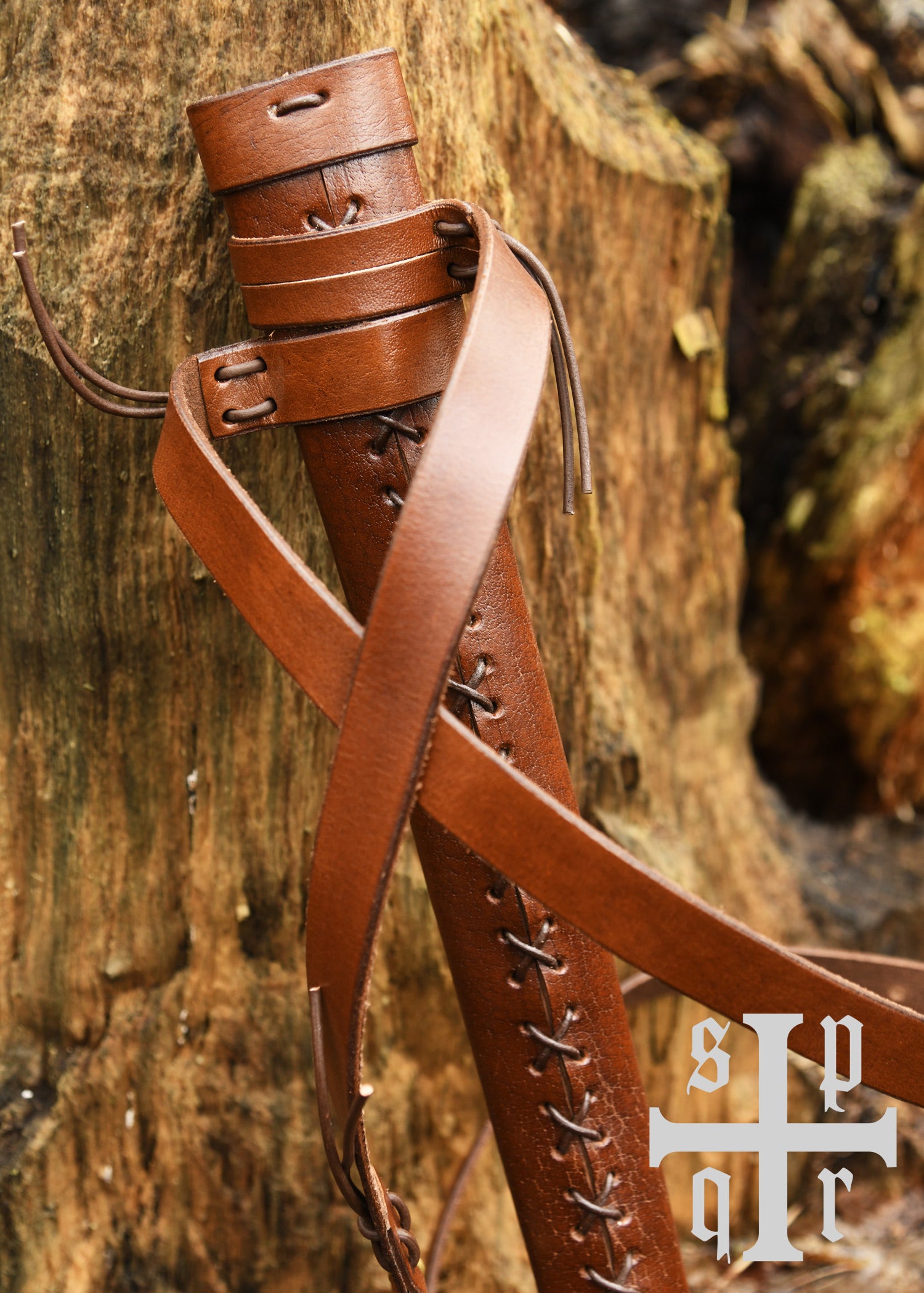 Imagen única de: Funda De Espada Medieval De Cuero Con Cinturón.