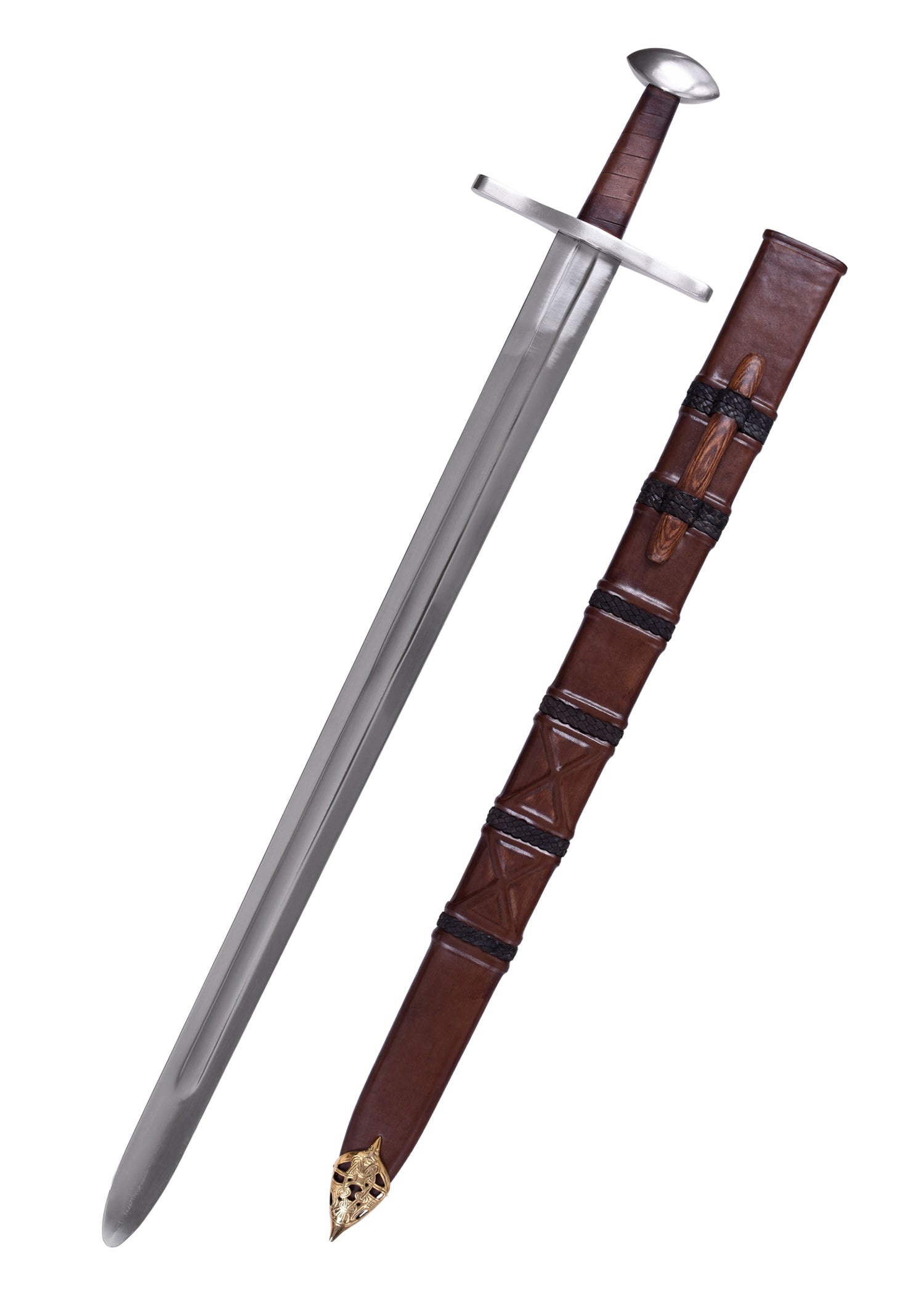 Imagen única de: Espada Con Pomo De Nuez De Brasil Con Vaina, Combate Categoría-B
