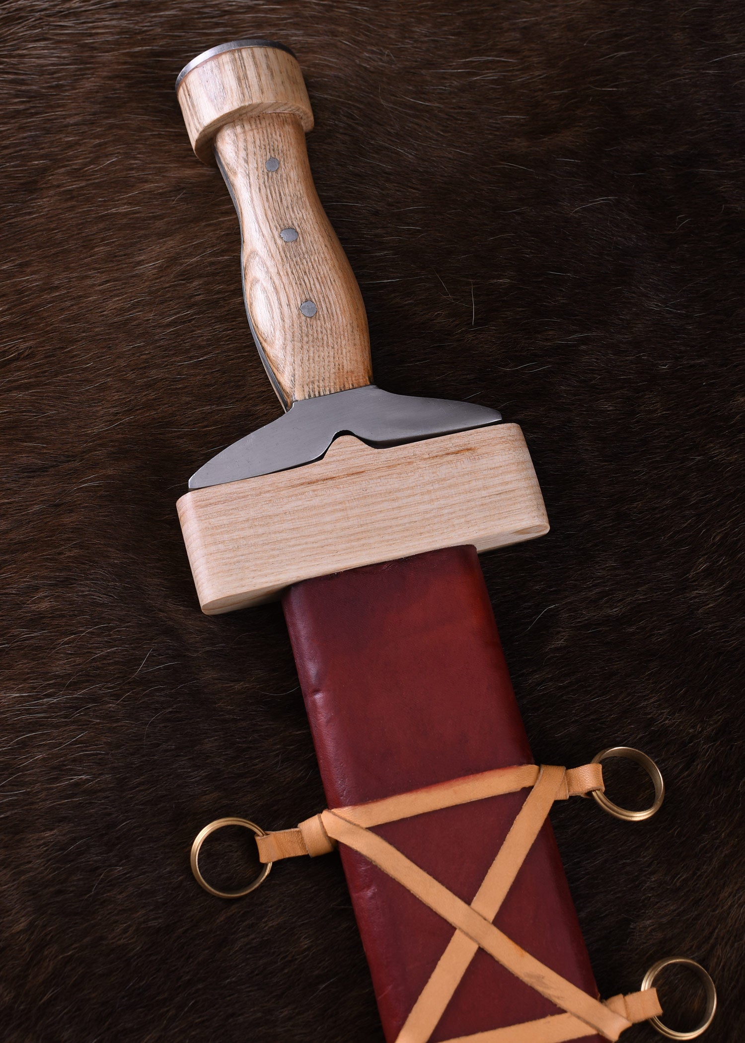 Imagen única de: Xiphos Griego, Espada Hoplita Con Vaina , Categoría-C