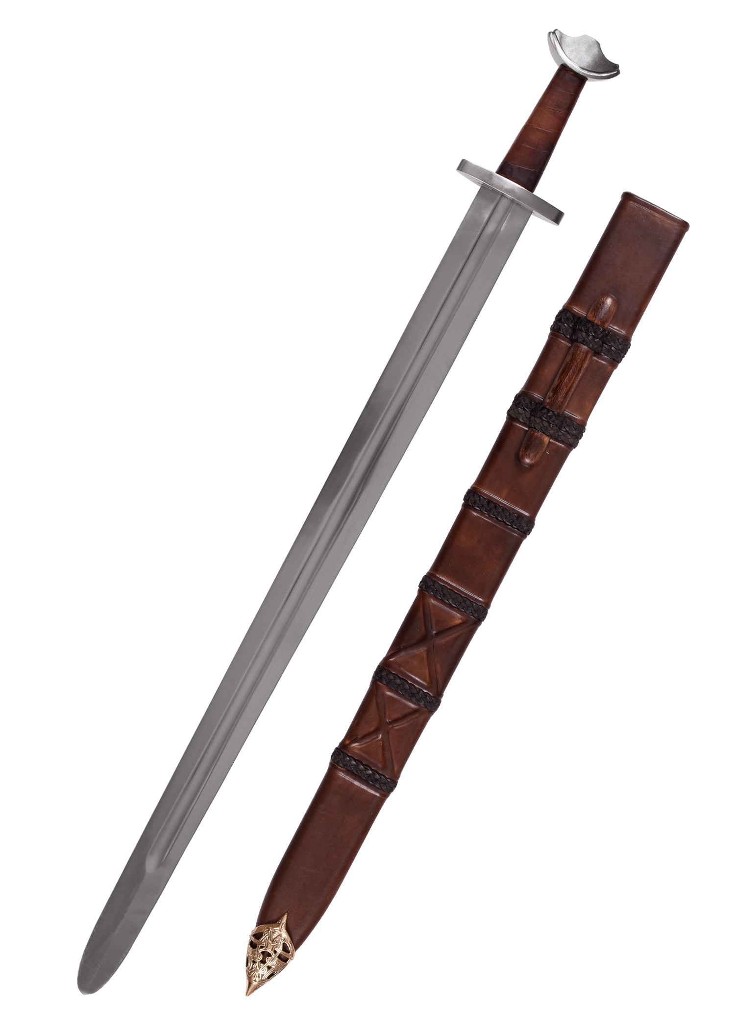 Espada De Templo Vikingo Con Vaina, Espada De Combate Categoría-B - Tienda Medieval.