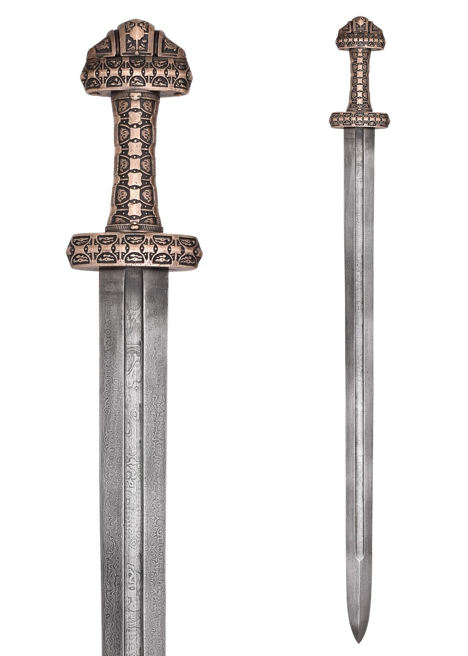 Imagen única de: Espada Vikinga De La Isla De Eigg, Acero Damasco. Categoría-B