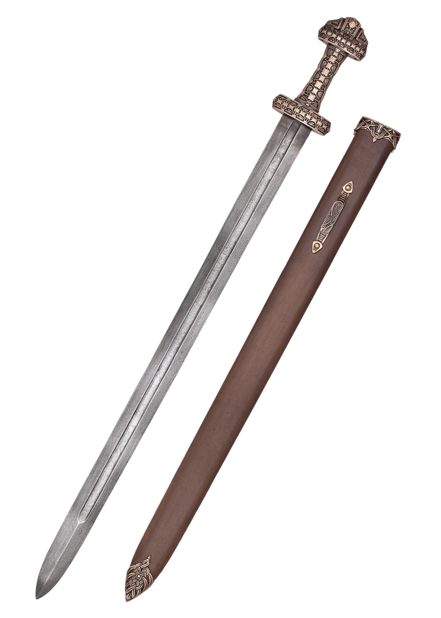 Imagen única de: Espada Vikinga De La Isla De Eigg, Acero Damasco. Categoría-B