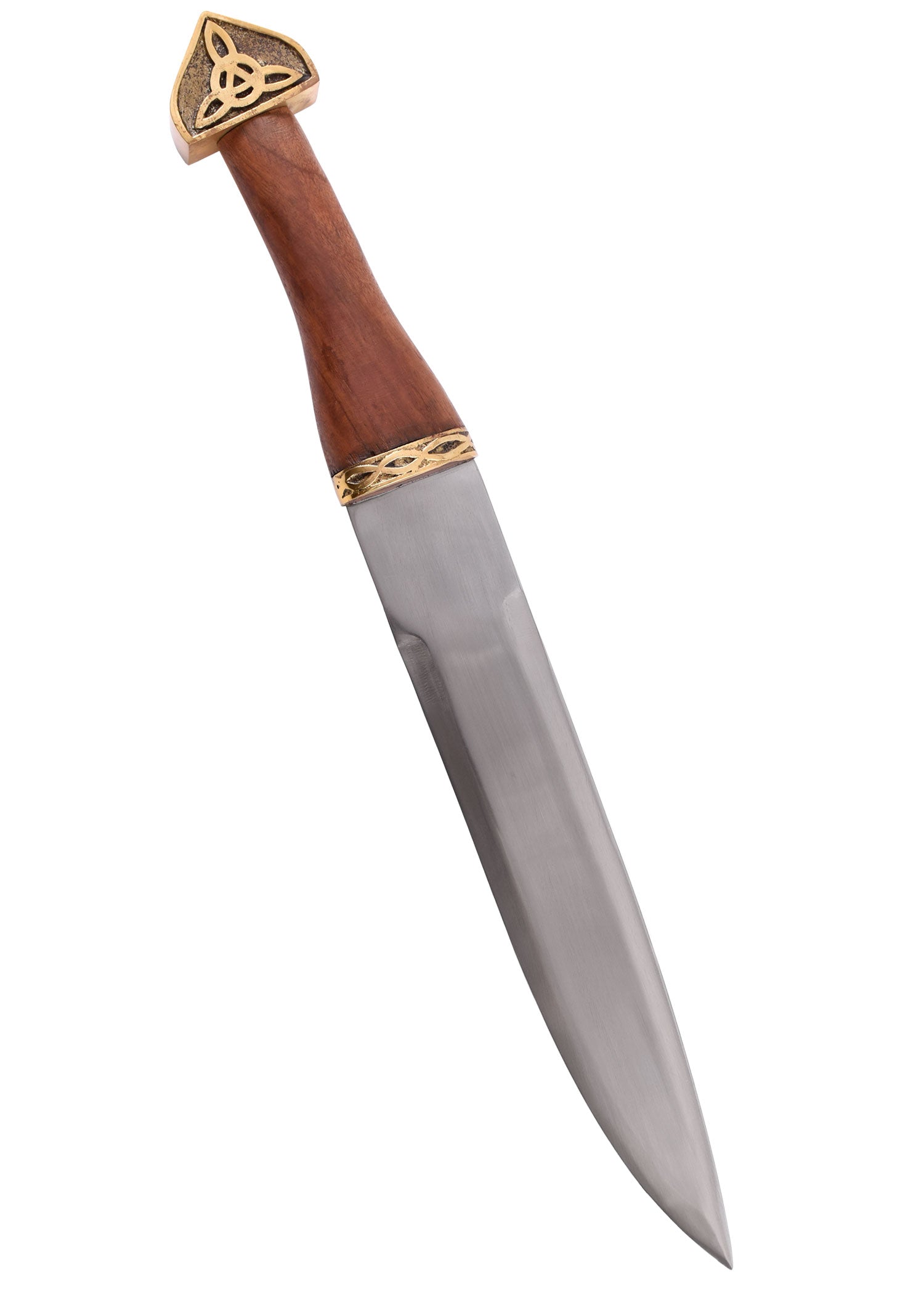 Imagen única de: Sax (Seax) Vikingo Con Funda De Cuero Marrón Y Mango De Madera