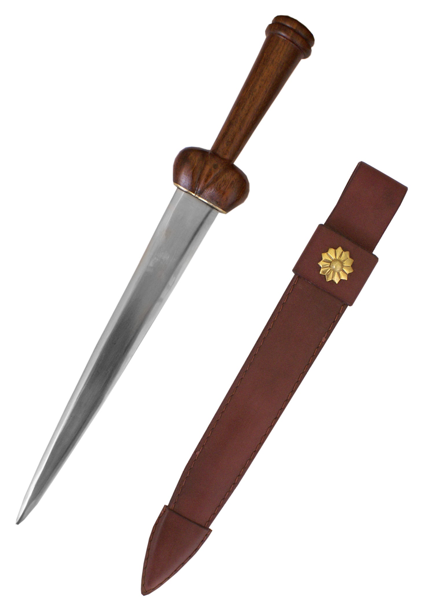 Imagen única de: Daga De Riñón Con Funda De Cuero.