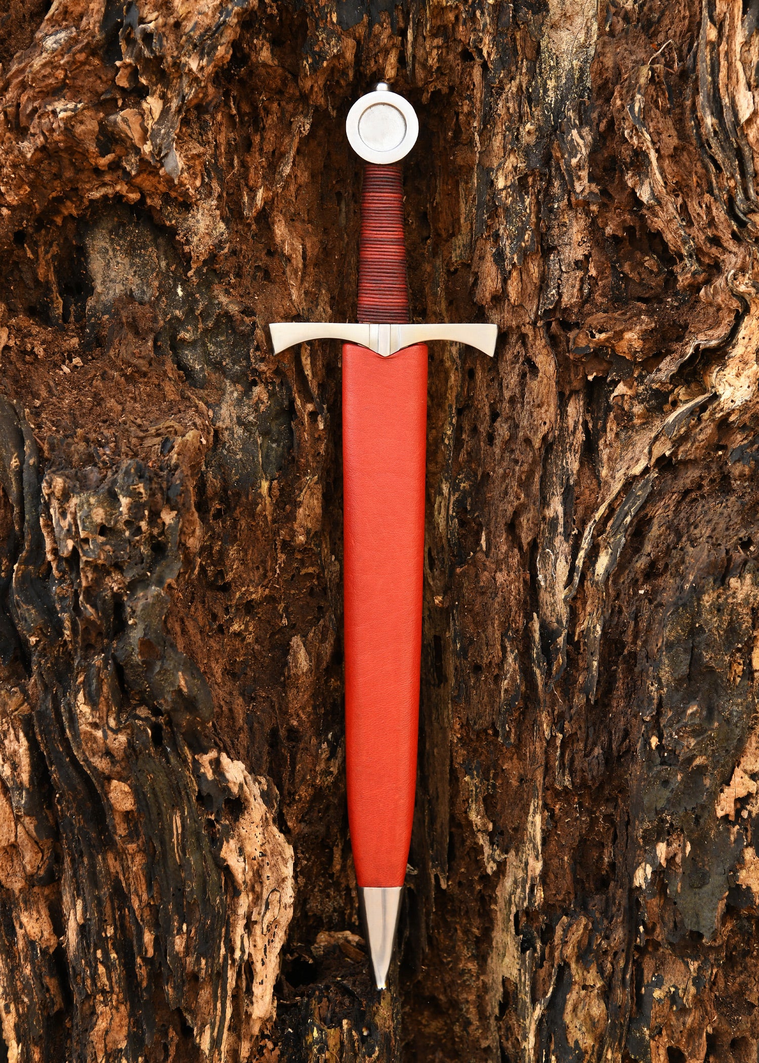 Imagen única de: Daga Con Pomo De Disco Para Combate Ligero, Incluida Funda, Sk-c