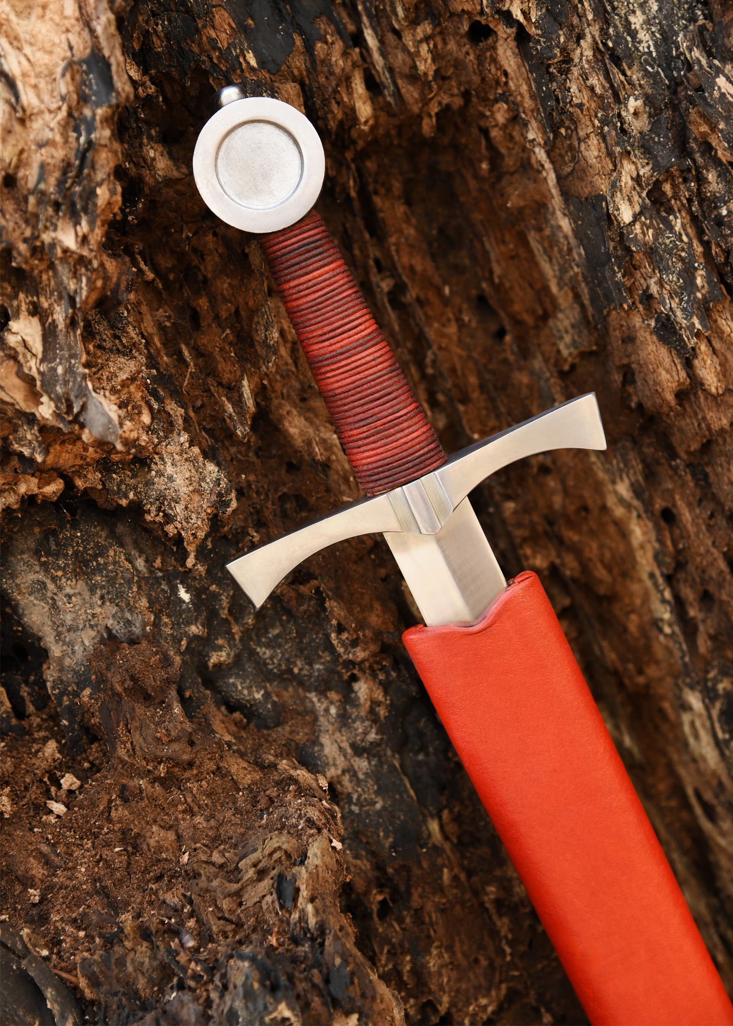 Imagen única de: Daga Con Pomo De Disco Para Combate Ligero, Incluida Funda, Sk-c