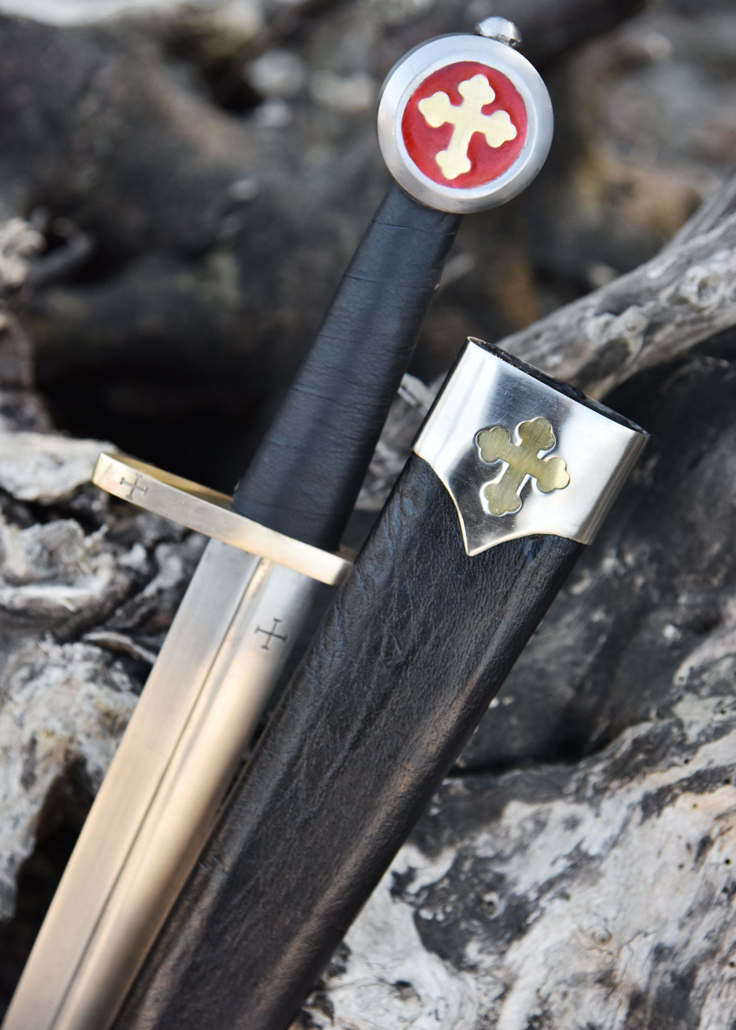 Imagen única de: Daga Templaria Militia Templi Con Vaina