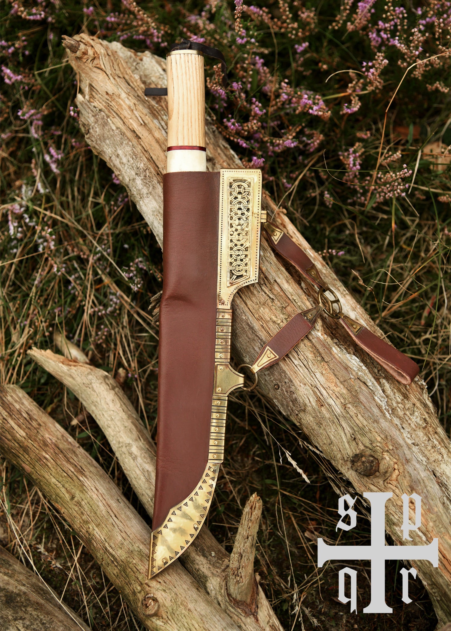 Imagen única de: Broken Back Sax, Cuchillo Viking Sax, Acero De Damasco