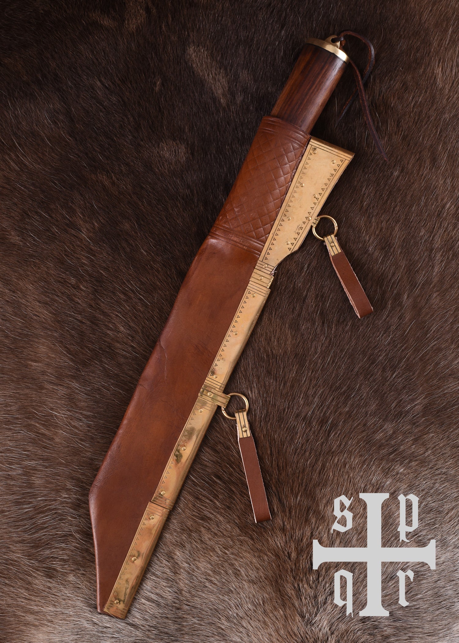 Imagen única de: Skramasax, Sax (Seax) De Acero Al Carbono Con Mango De Madera/hueso