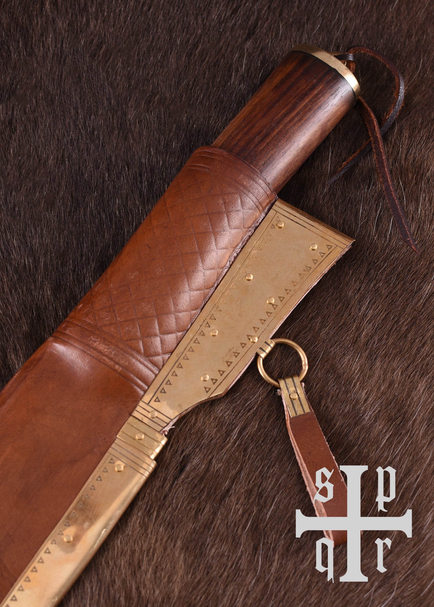 Imagen única de: Skramasax, Sax (Seax) De Acero Al Carbono Con Mango De Madera/hueso