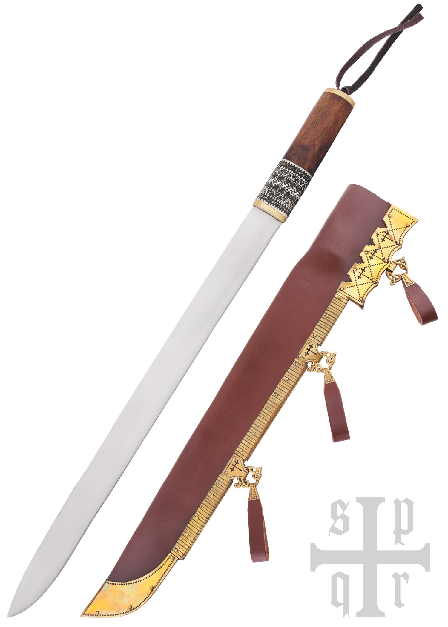 Imagen única de: Sax (Seax) Largo De Birka, Cuchillo De Sax (Seax) Vikingo, Acero Al Carbono