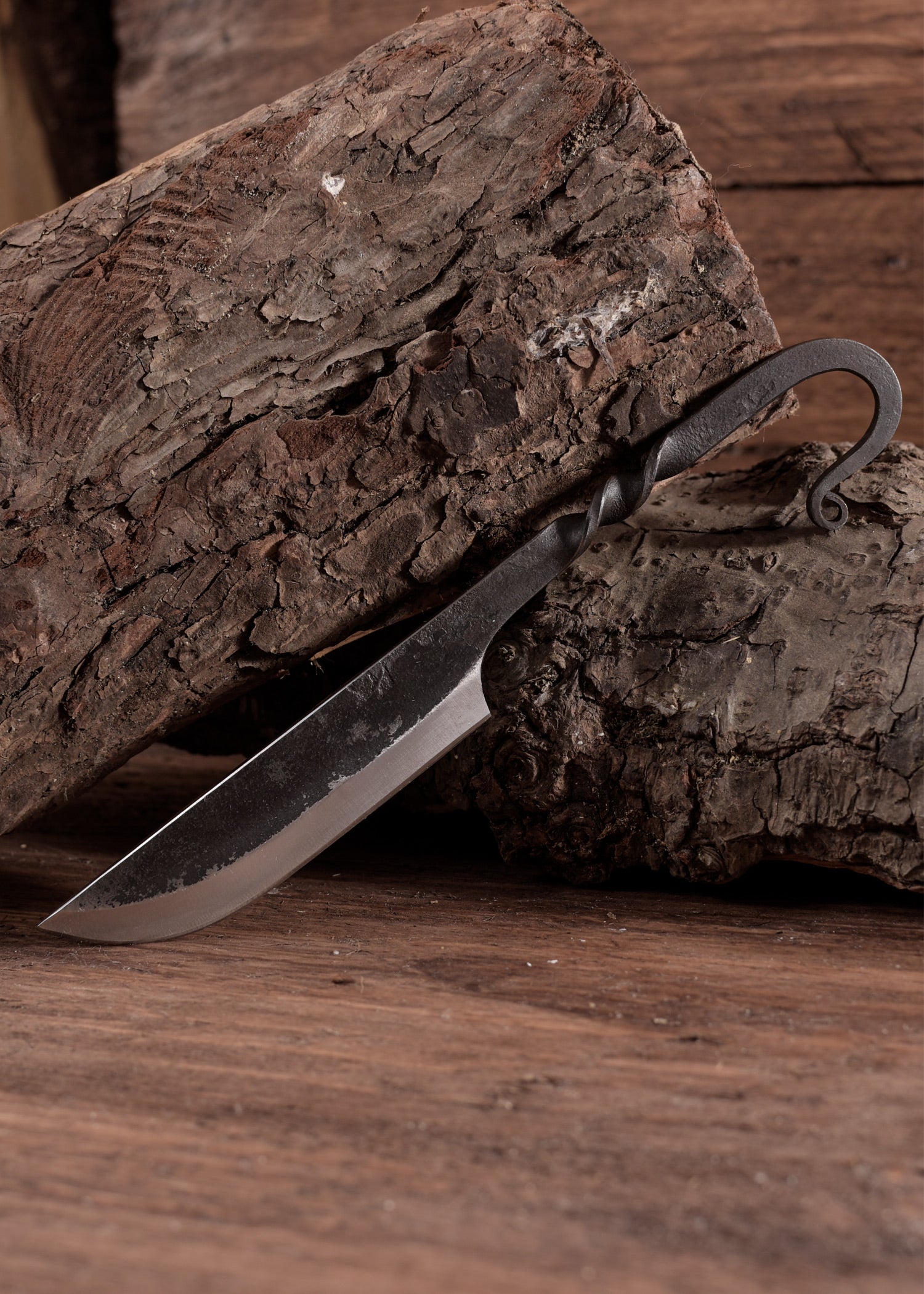Imagen única de: Cuchillo Medieval Forjado Con Funda.