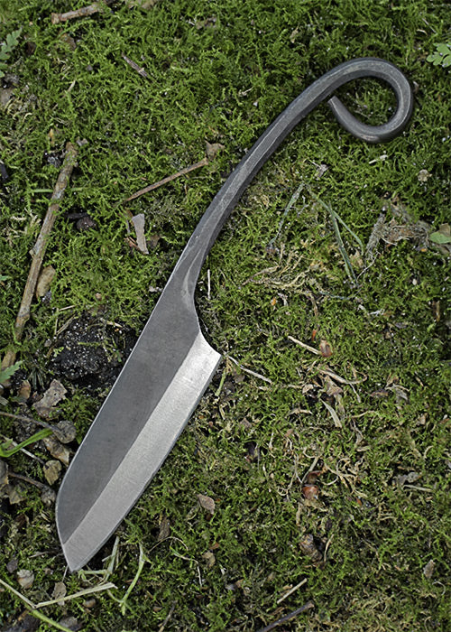 Imagen única de: Cuchillo Forjado, Hoja De Pata De Cordero, Funda Con Cinta, 15 Cm