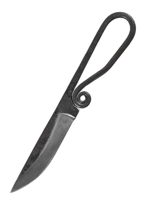 Imagen única de: Cuchillo Forjado De Acero 440 Con Funda De Cuero, 19 Cm.