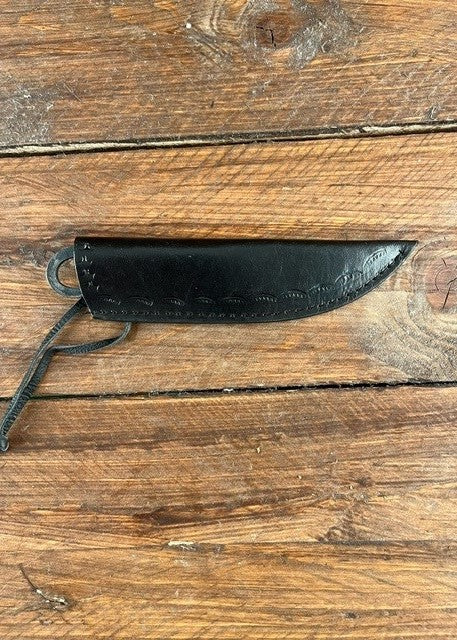 Imagen única de: Cuchillo Medieval Con Funda De Cuero, Aprox. 18 Cm, Con Defectos.