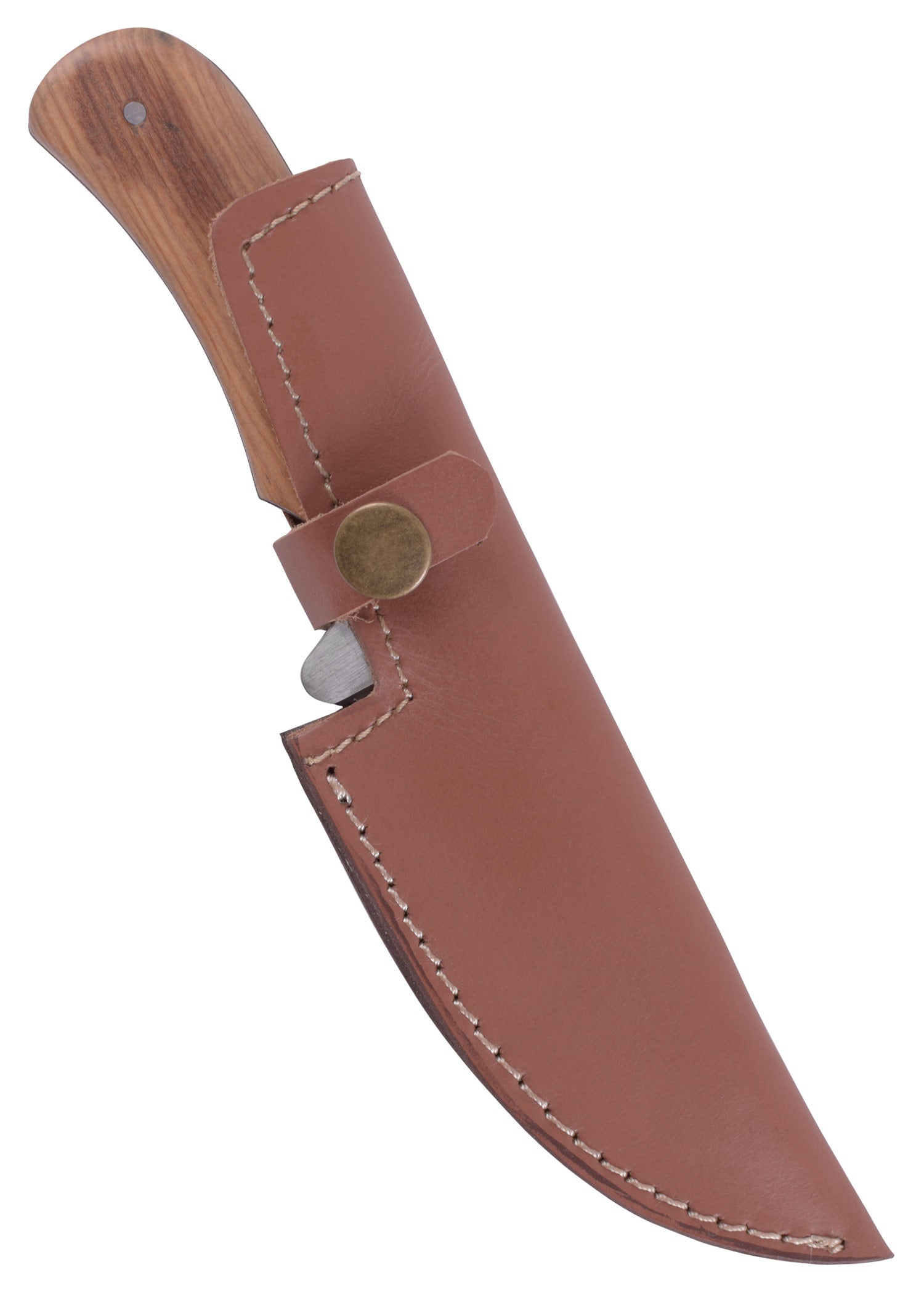 Imagen única de: Navaja De Bolsillo Con Mango De Madera De Olivo.