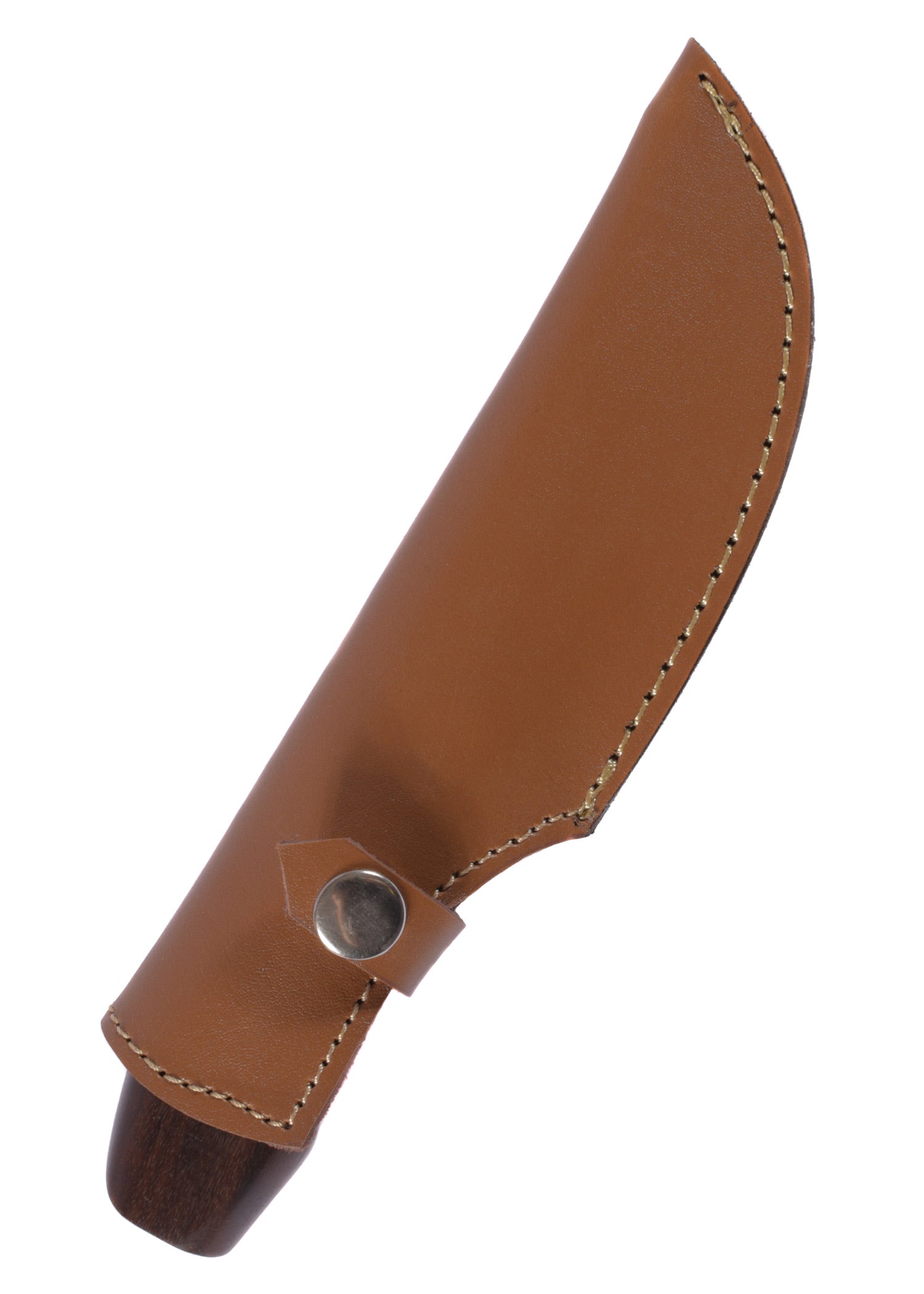 Imagen única de: Cuchillo Con Mango De Madera, Aprox. 20 Cm, Funda De Cuero.