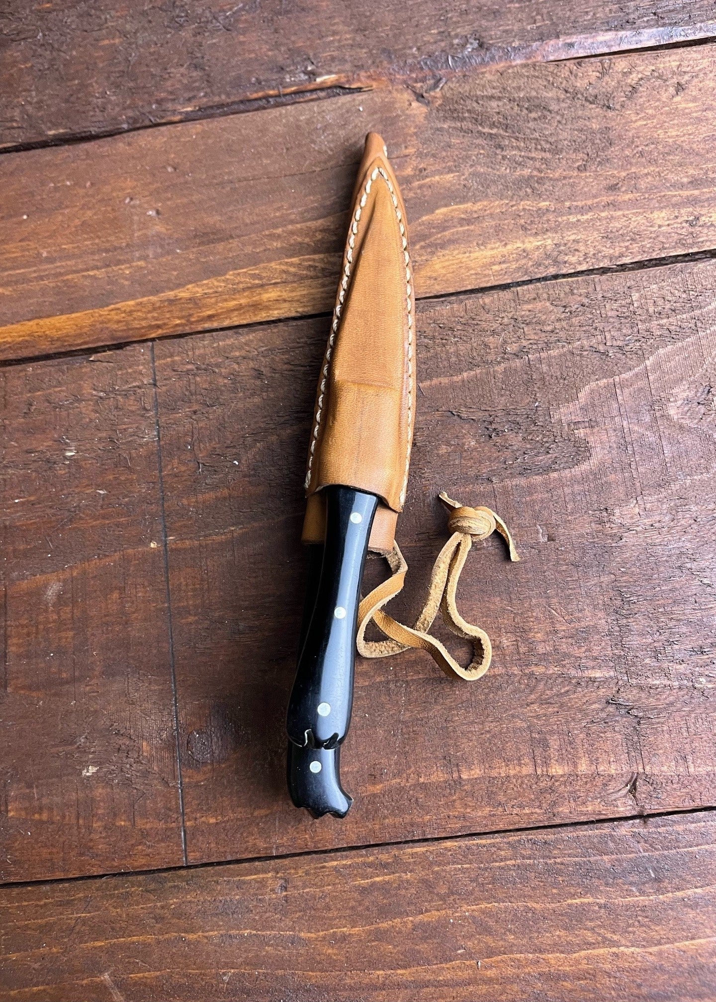 Imagen única de: Cuchillo De Mesa Medieval Con Mandril Para Comer, Inoxidable, Con Ligeros Defectos