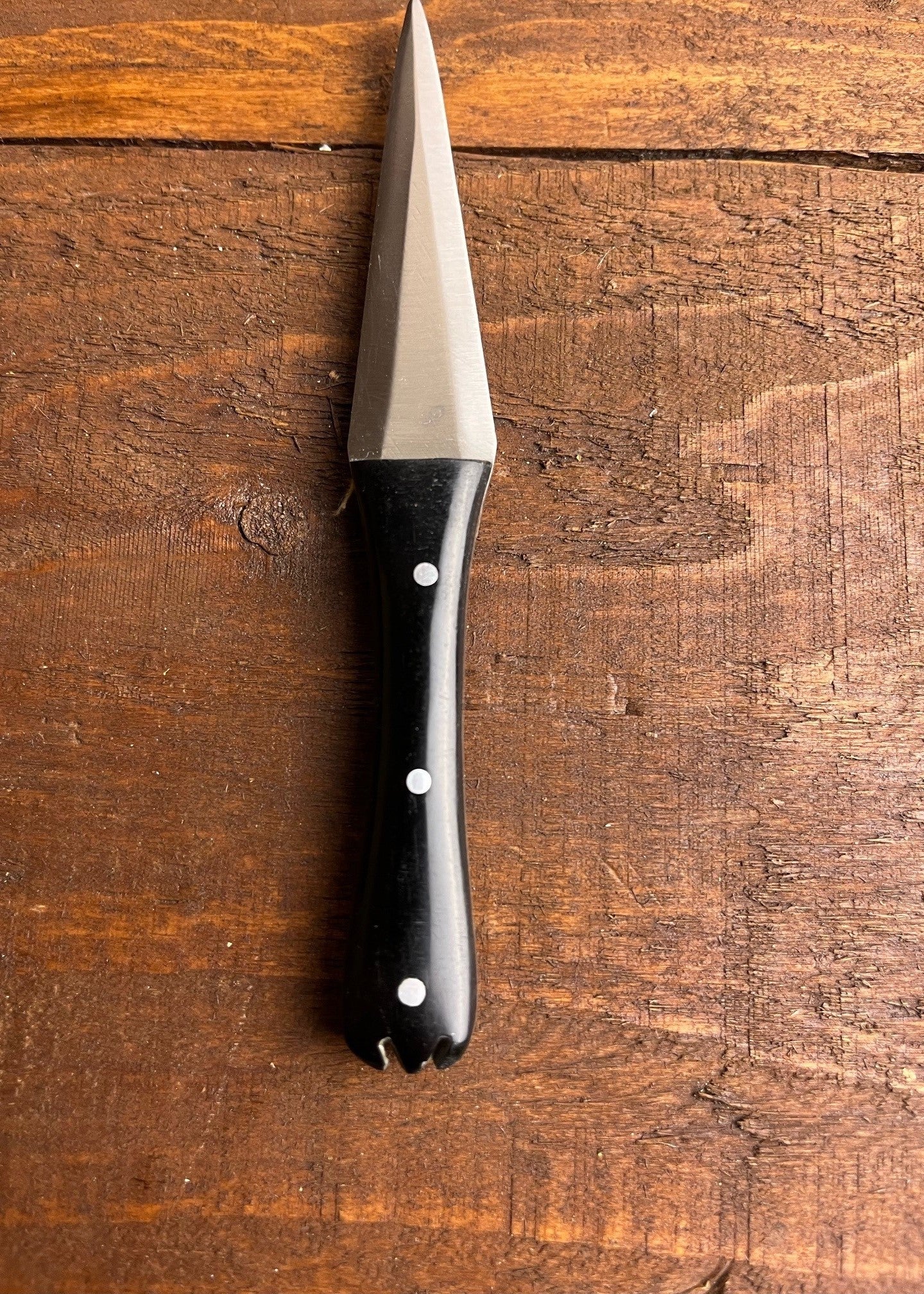 Imagen única de: Cuchillo De Mesa Medieval Con Mandril Para Comer, Inoxidable, Con Ligeros Defectos