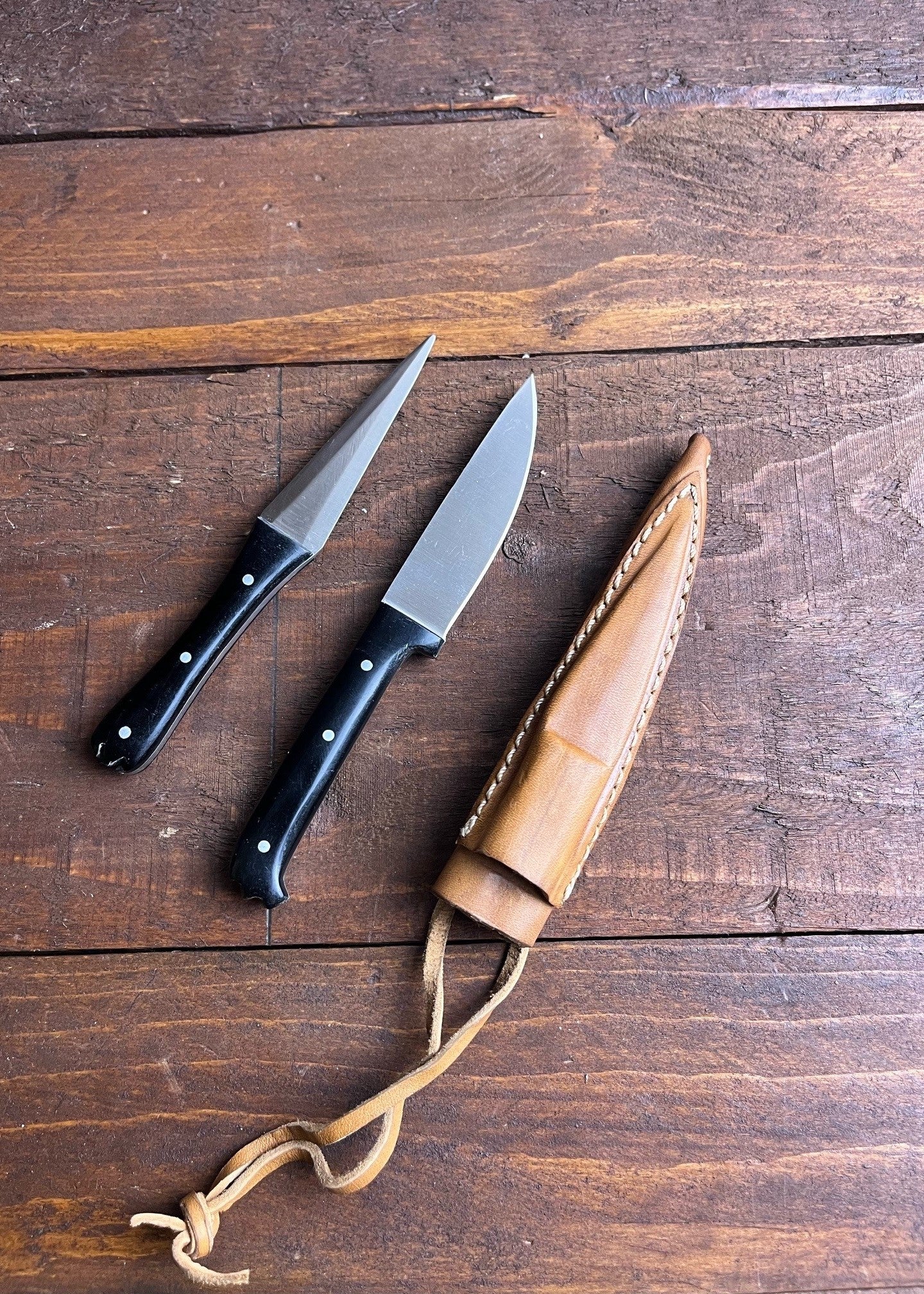 Imagen única de: Cuchillo De Mesa Medieval Con Mandril Para Comer, Inoxidable, Con Ligeros Defectos