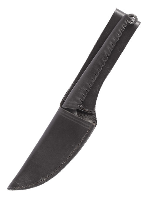 Imagen única de: Cuchillo Forjado Con Mango De Cuero Forrado 21 Cm