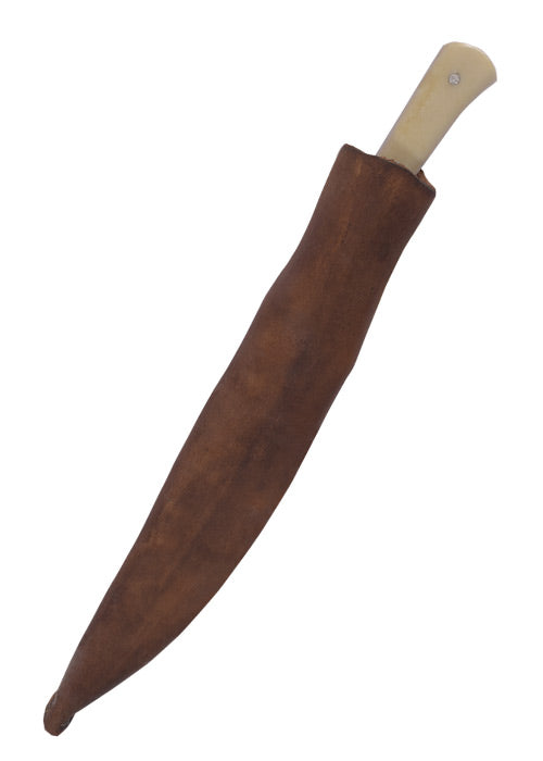 Imagen única de: Cuchillo De Comedor Con Mango De Hueso, 18 Cm Con Funda