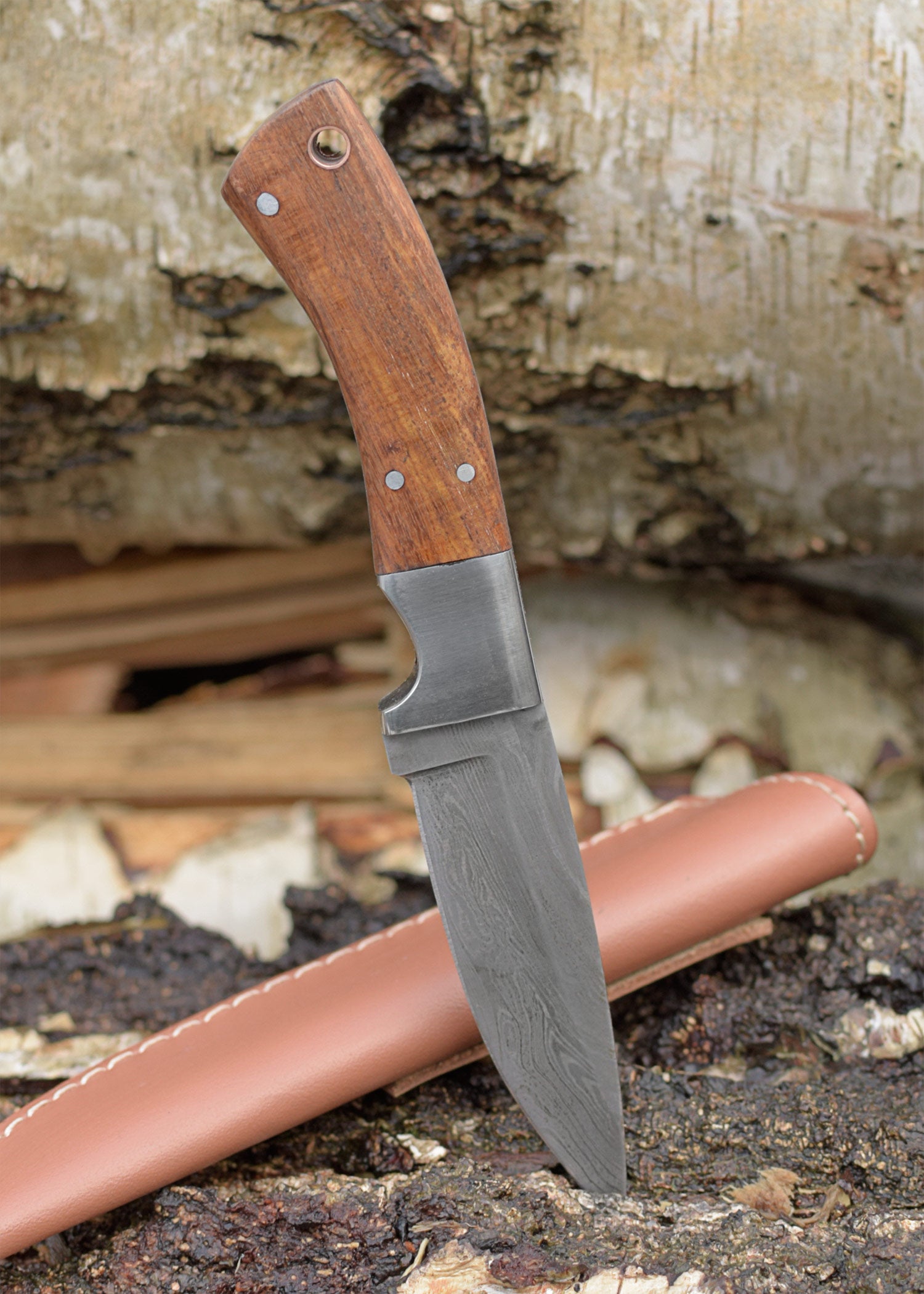 Imagen única de: Cuchillo Con Hoja De Acero Damasco.