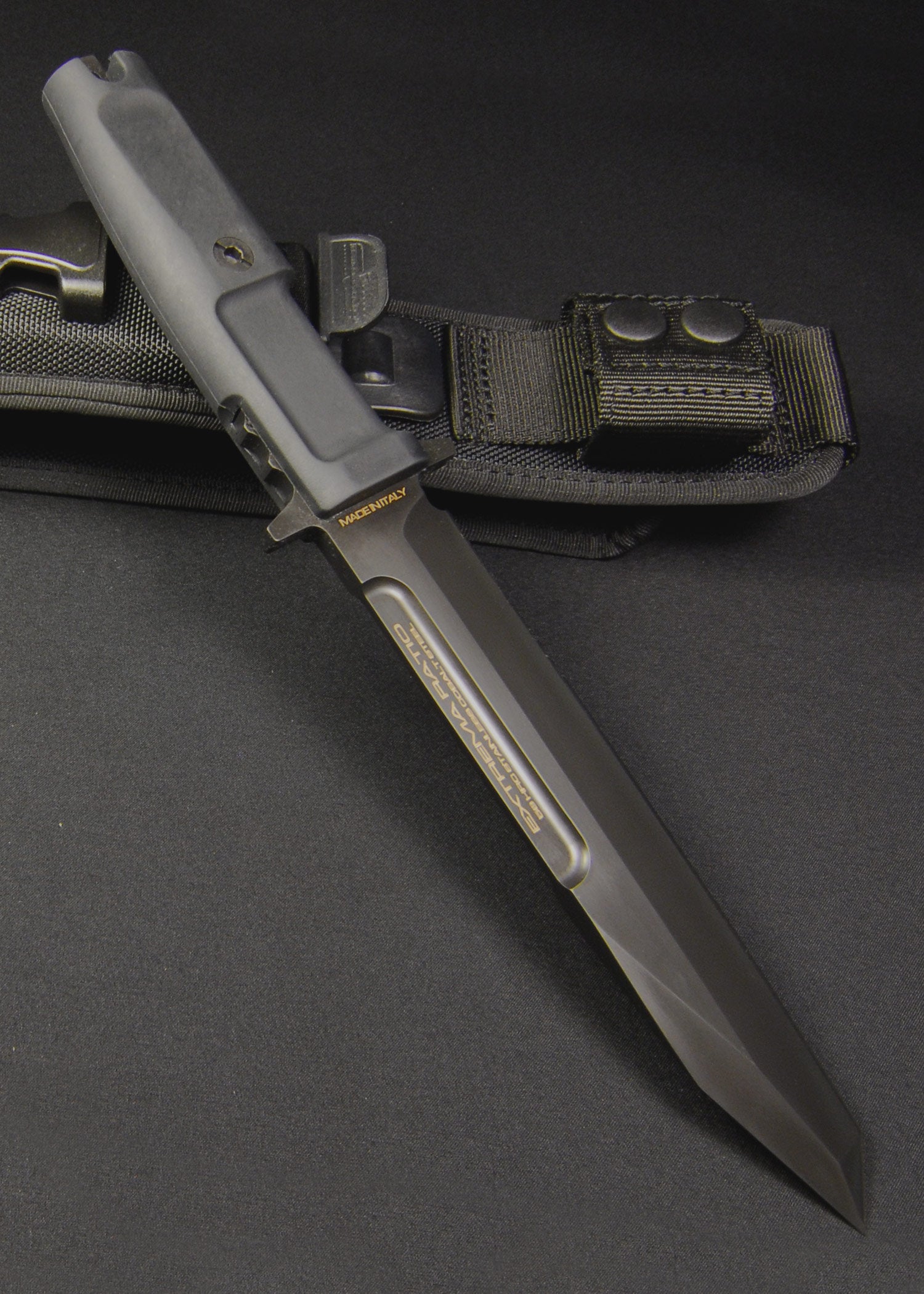 Imagen única de: Cuchillo Fijo Fulcrum Negro, Extrema Ratio