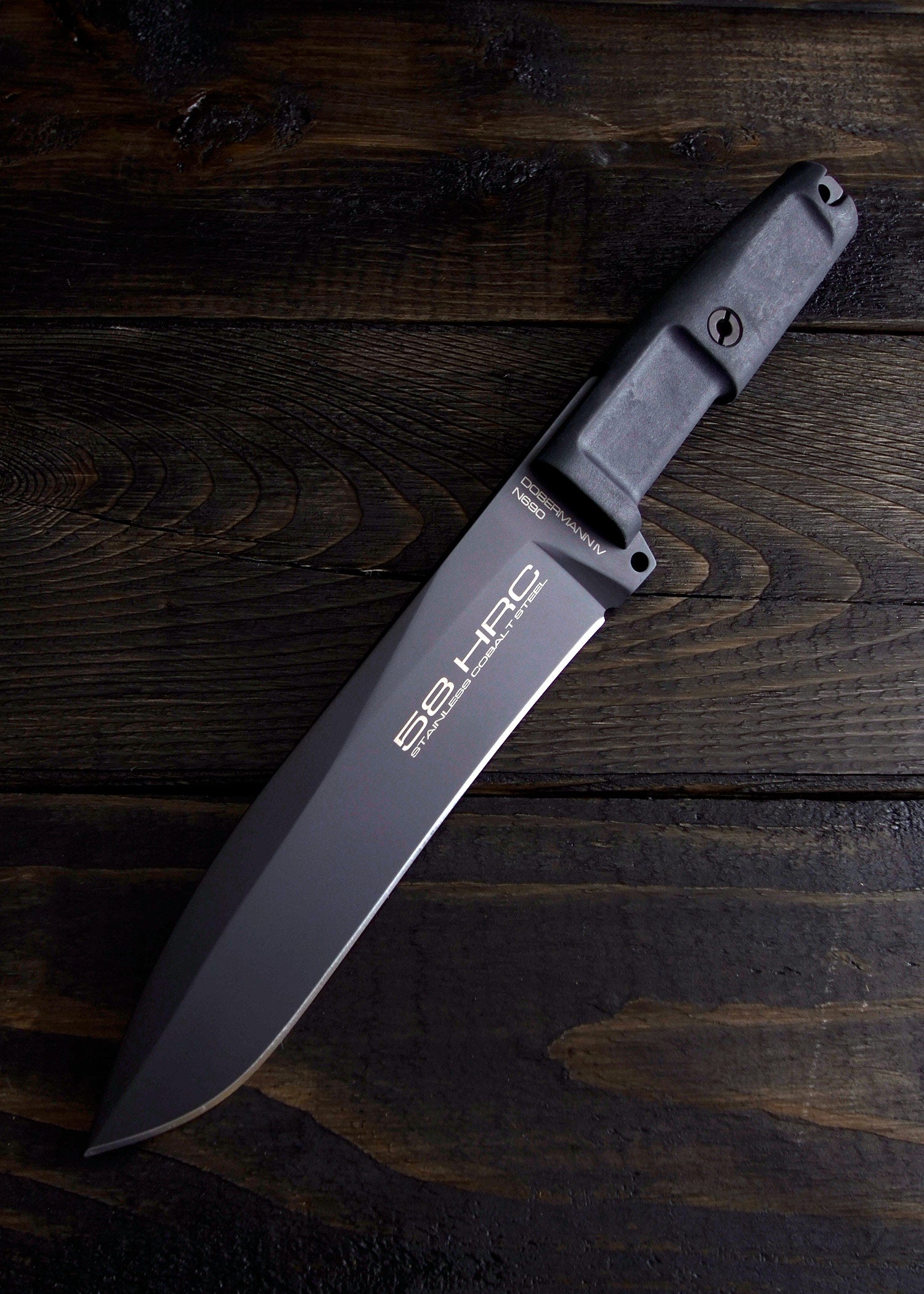 Imagen única de: Cuchillo Fijo Dobermann Iv Negro, Extrema Ratio