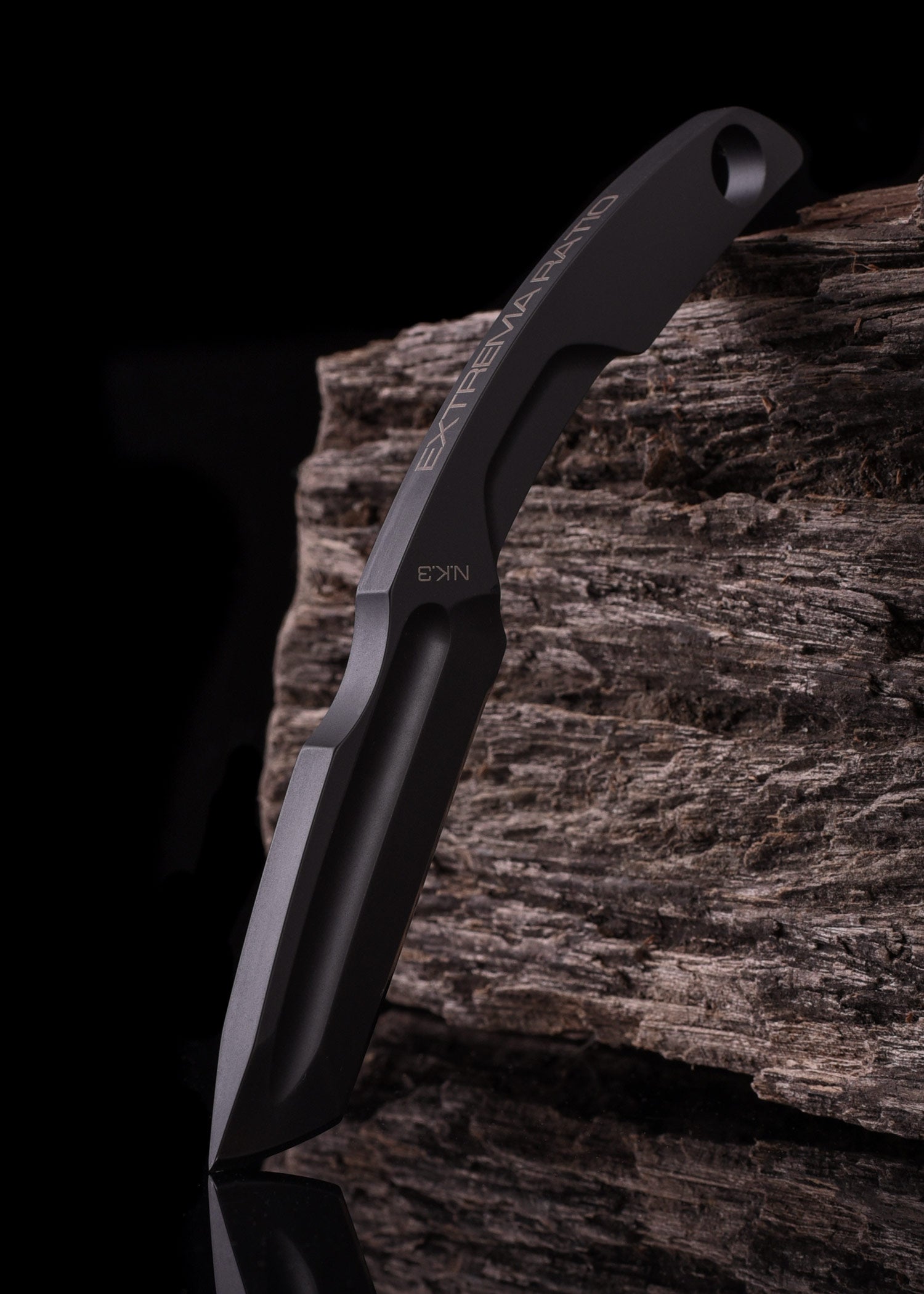 Imagen única de: Navaja Fija N.k.3 Negra, Extrema Ratio