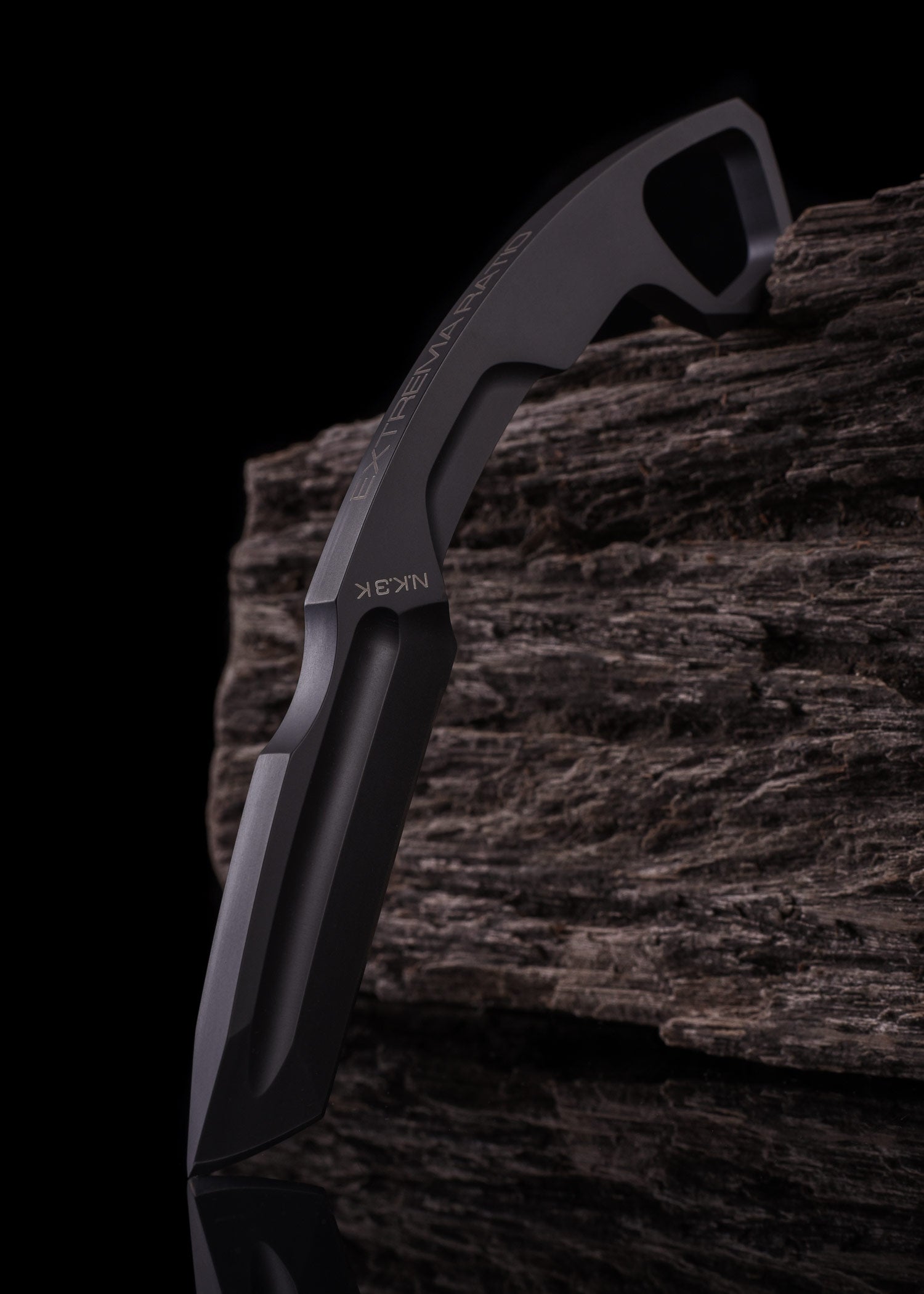 Imagen única de: Navaja Fija N.k.3 K Negra, Extrema Ratio