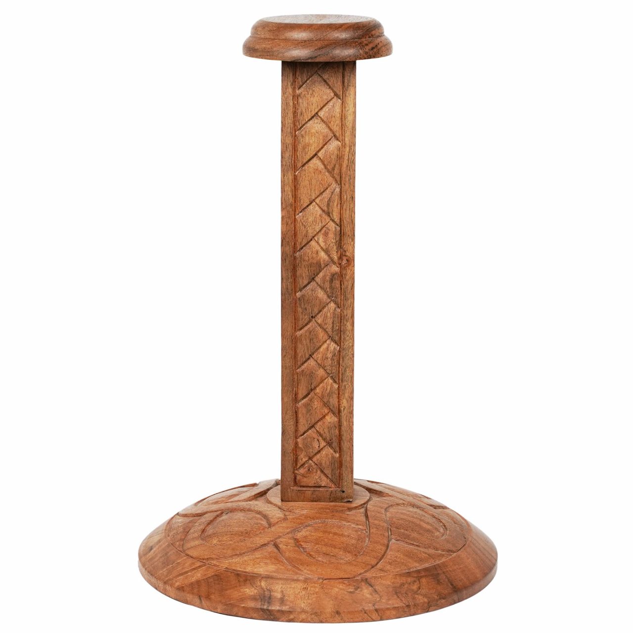 Imagen única de: Soporte de Casco de Madera Mythrojan : Altura : 15".