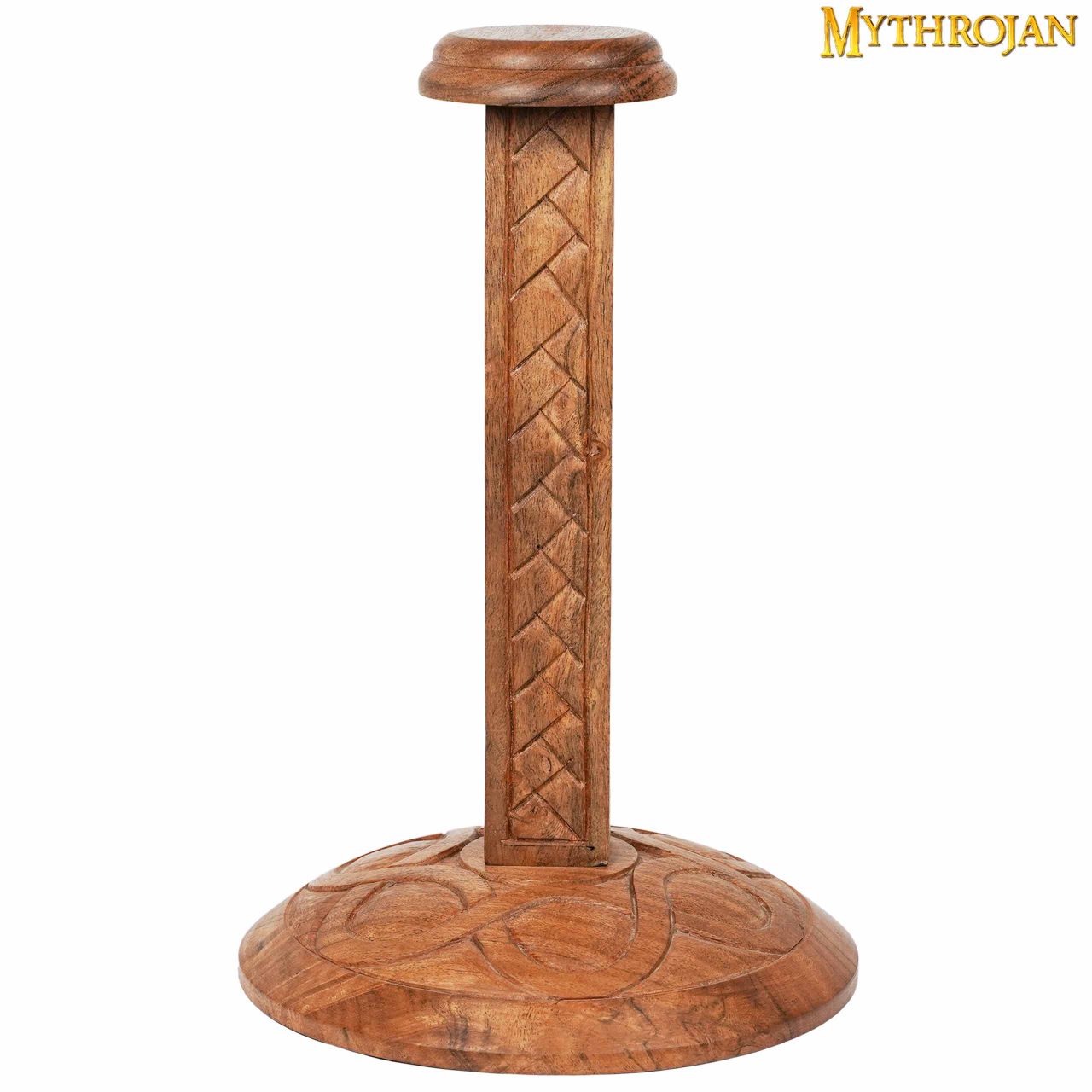 Imagen única de: Soporte de Casco de Madera Mythrojan : Altura : 15".
