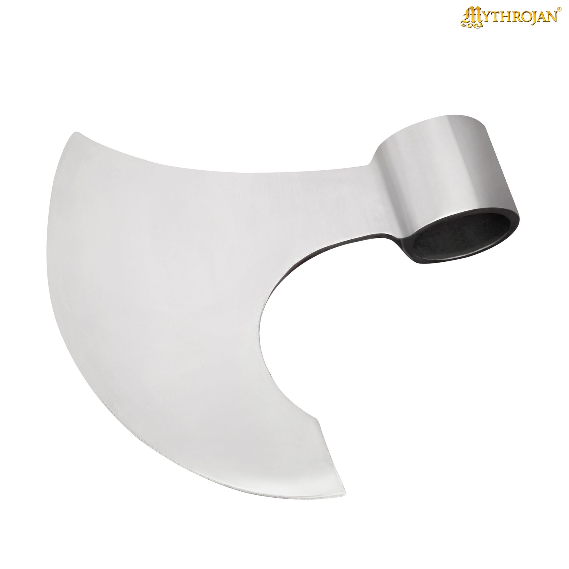 Imagen única de: Mythrojan Medieval Vikingo Barbudo Batalla Hacha Cabeza Larp Traje de Acero Arma