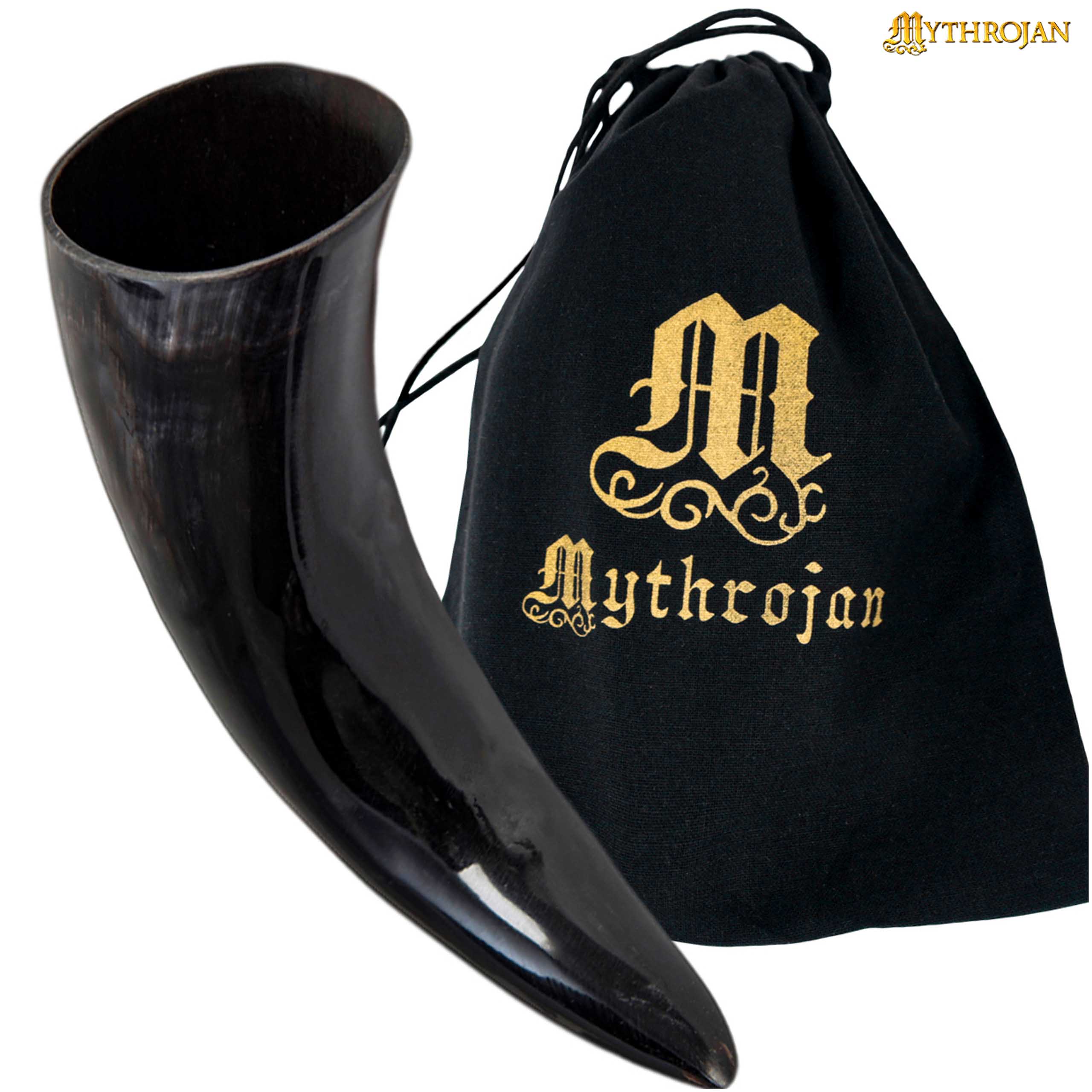 Imagen única de: Mythrojan 400 Ml Vikingo Beber Cuerno Vikingo Vino/taza de Cabeza